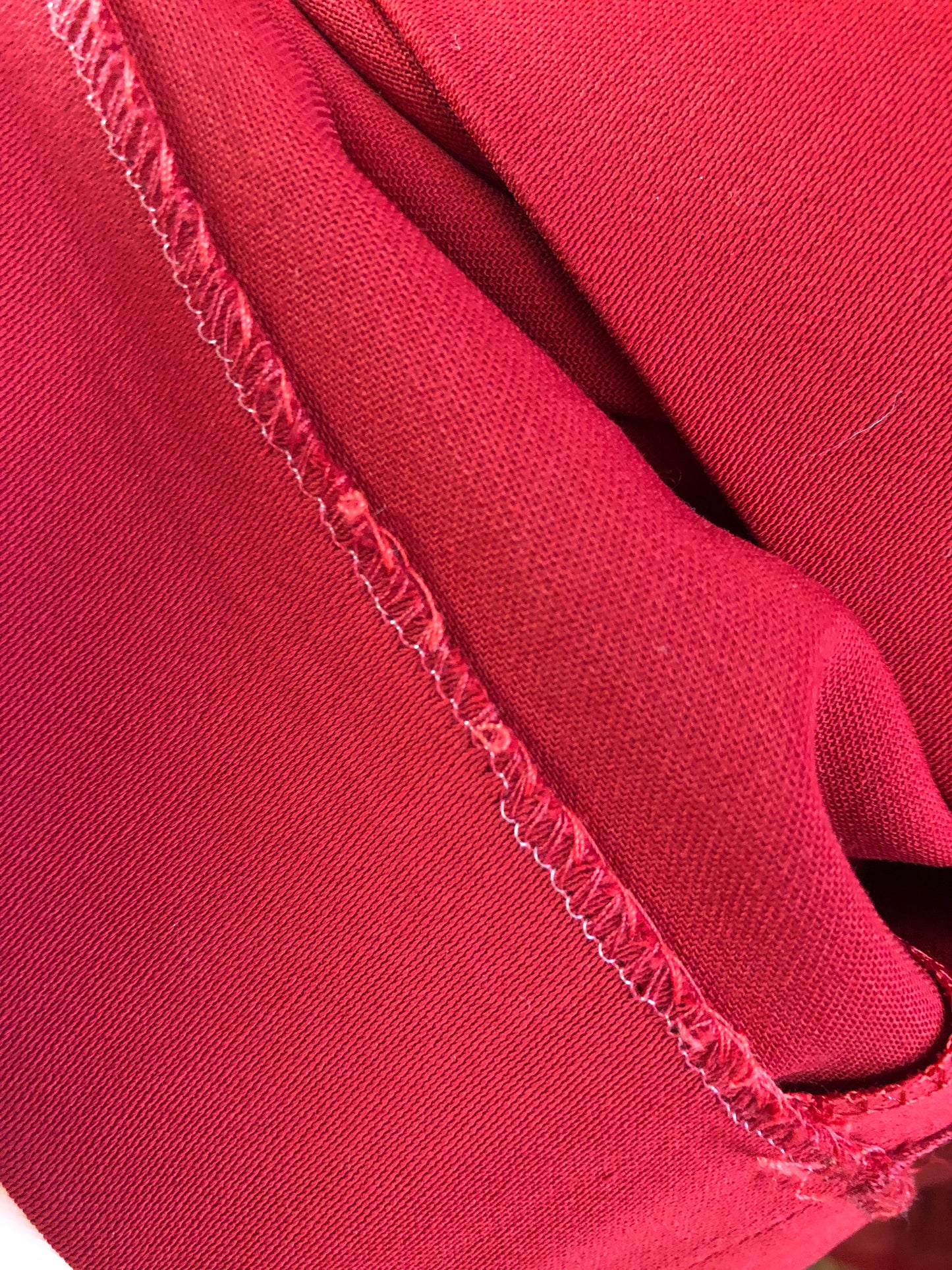 Vintage 80s Escada Margaretha Ley Red Pencil Skirt