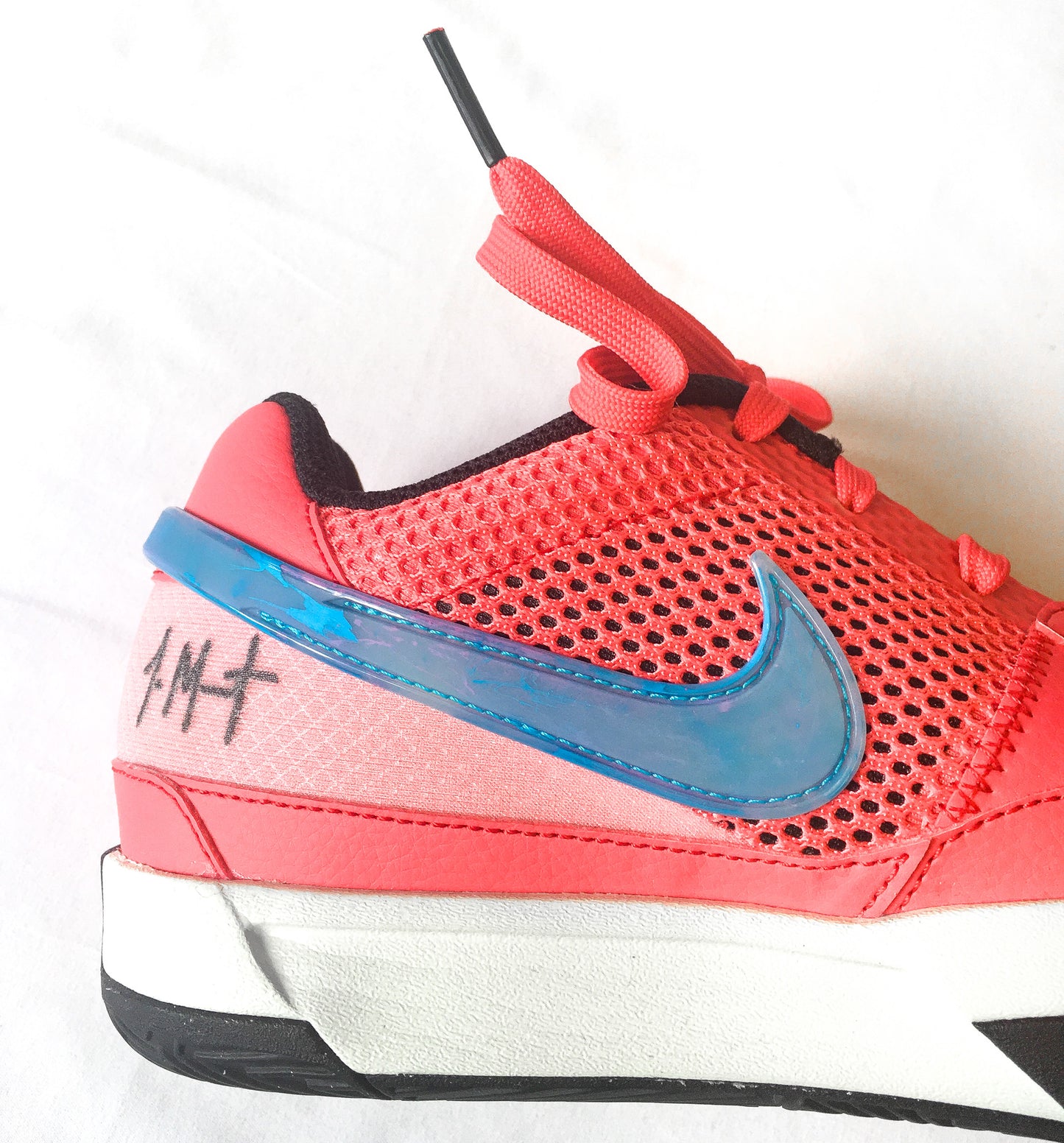 Nike Ja Morant Ja 1 'Ember Glow' Pink/Blue Sneakers, Sz. 8