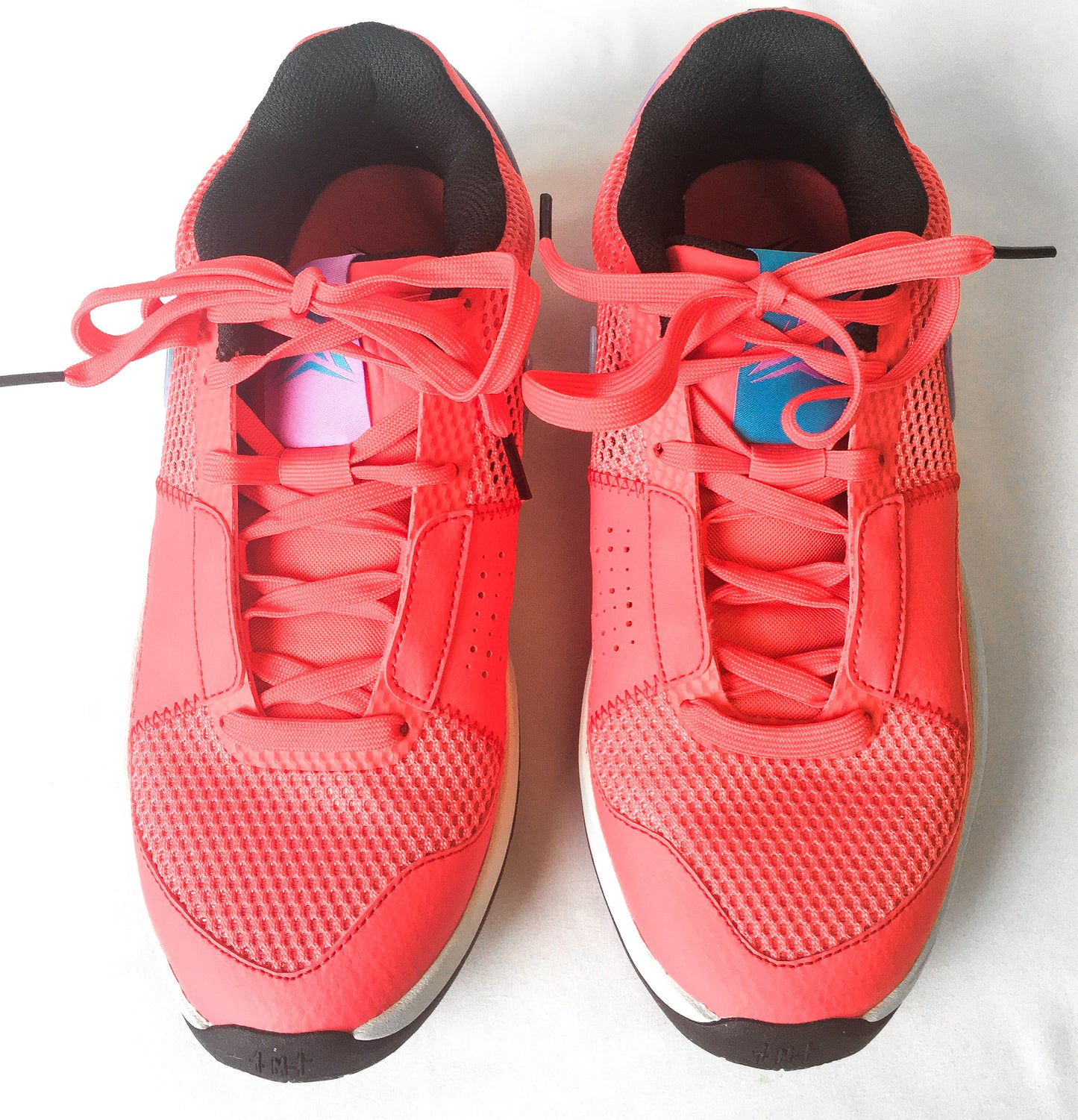 Nike Ja Morant Ja 1 'Ember Glow' Pink/Blue Sneakers, Sz. 8