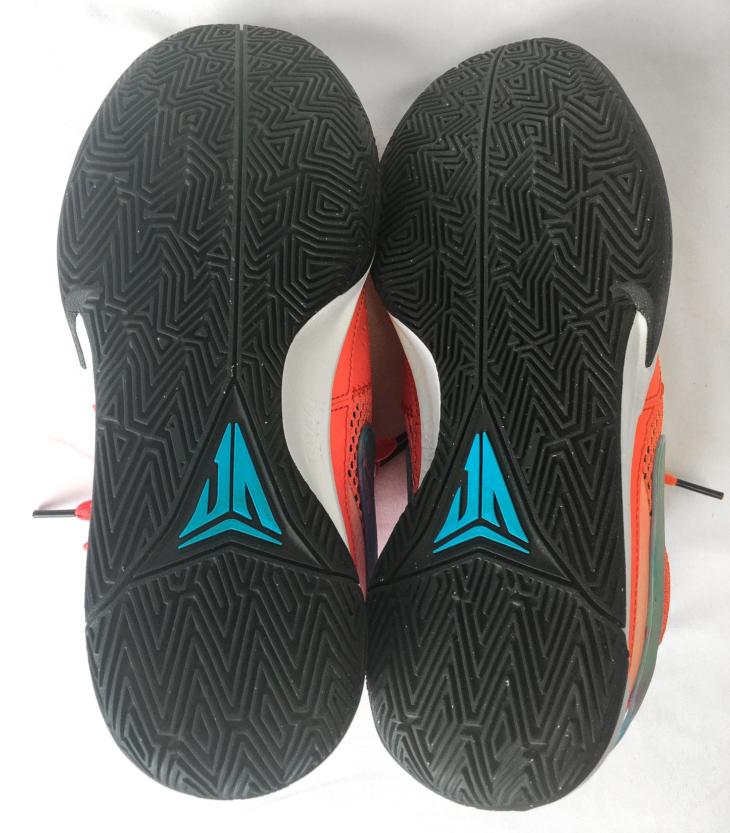 Nike Ja Morant Ja 1 'Ember Glow' Pink/Blue Sneakers, Sz. 8