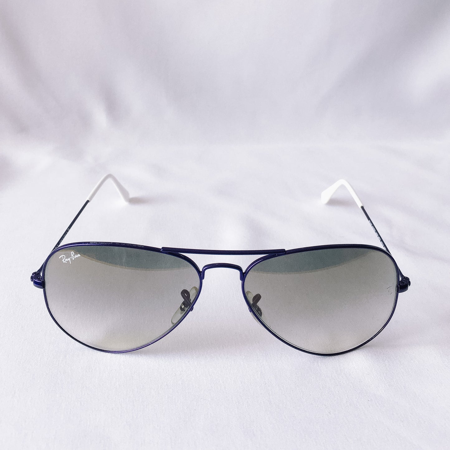 Purple Framed Large Metal Ray-Ban Aviator Sunglasses, Style RB3025