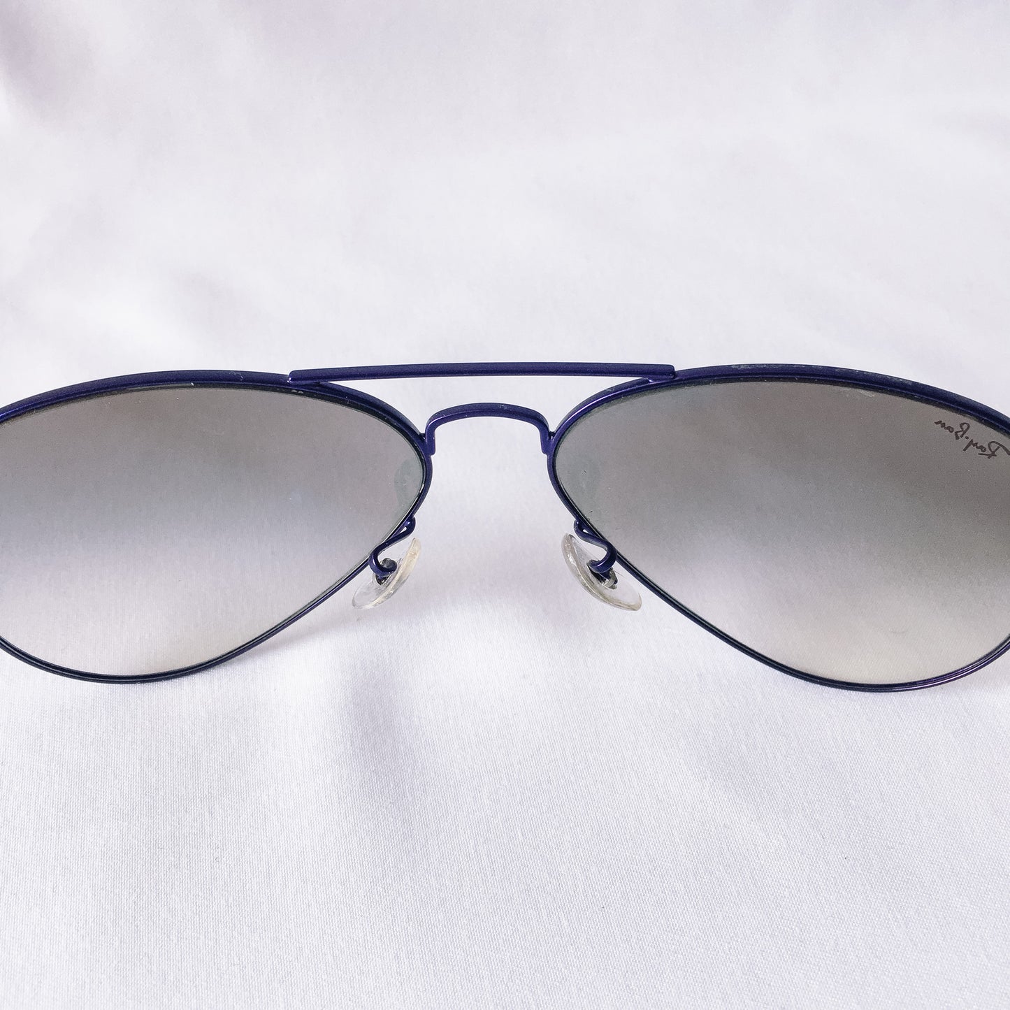 Purple Framed Large Metal Ray-Ban Aviator Sunglasses, Style RB3025