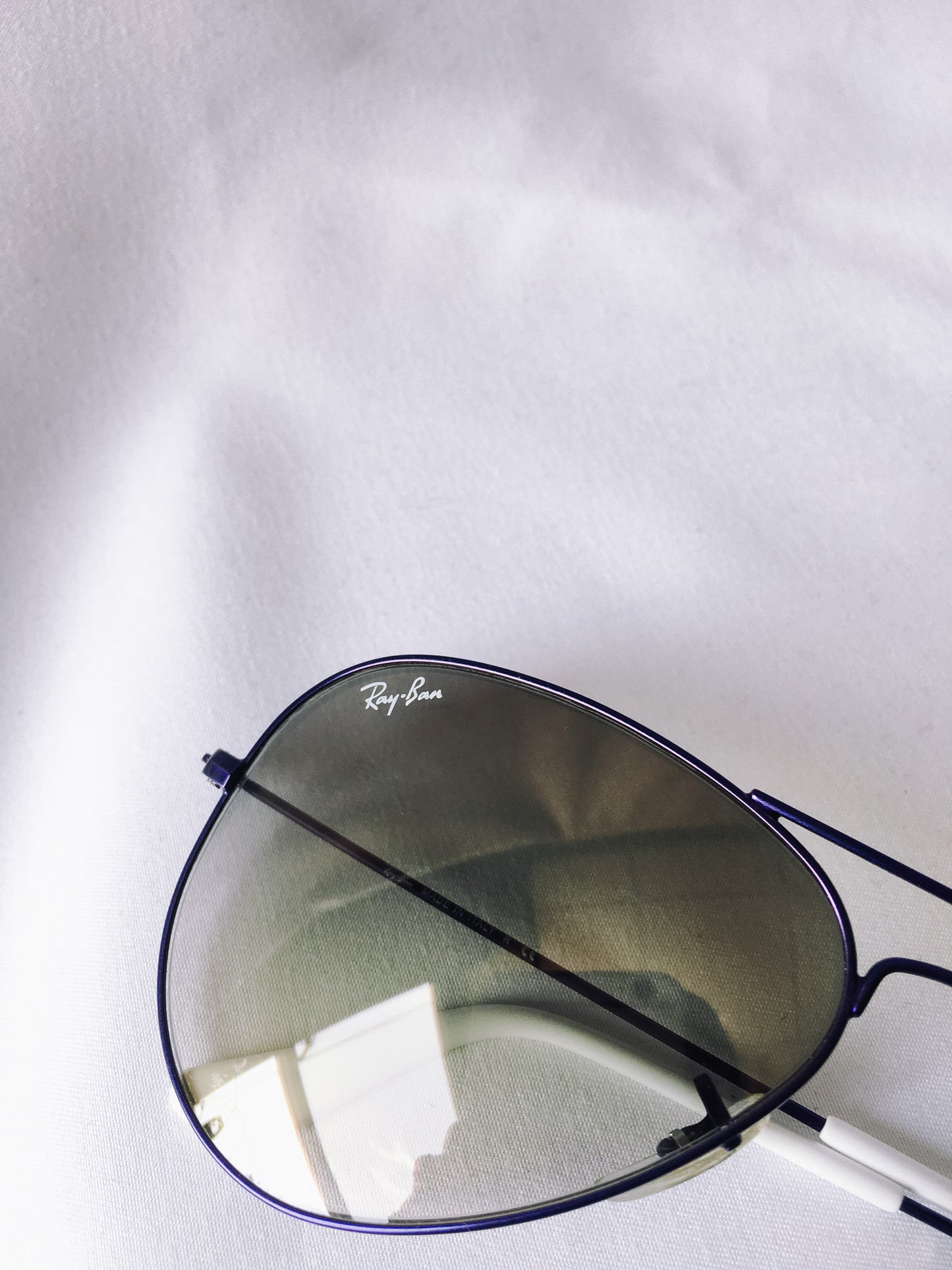 Purple Framed Large Metal Ray-Ban Aviator Sunglasses, Style RB3025
