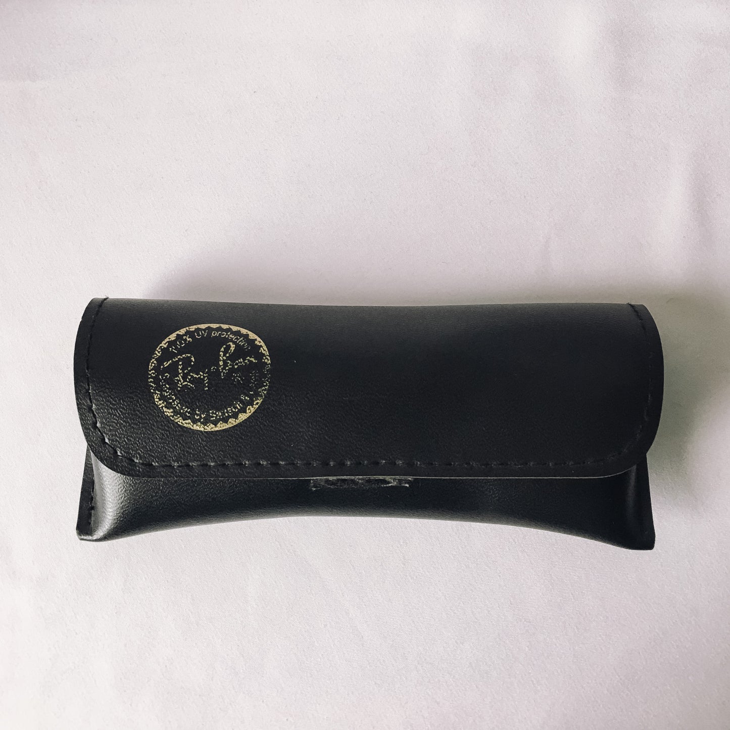 Vintage Black Oval Framed Ray Ban Sunglasses with Case, Style B & L