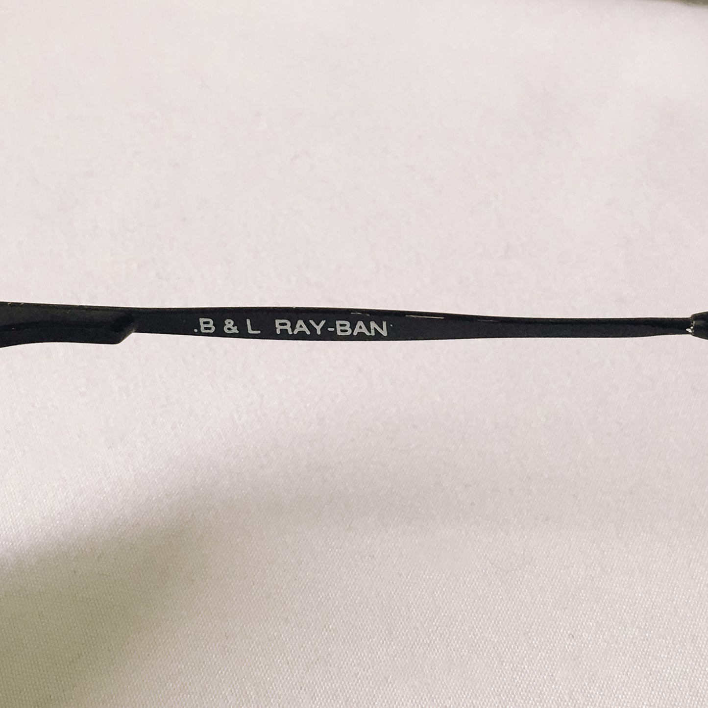 Vintage Black Oval Framed Ray Ban Sunglasses with Case, Style B & L