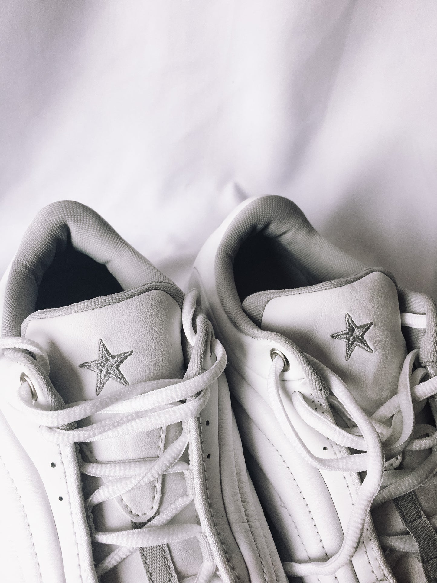 Vintage White Converse Star Chunky Dad Sneakers, Sz. 10.5