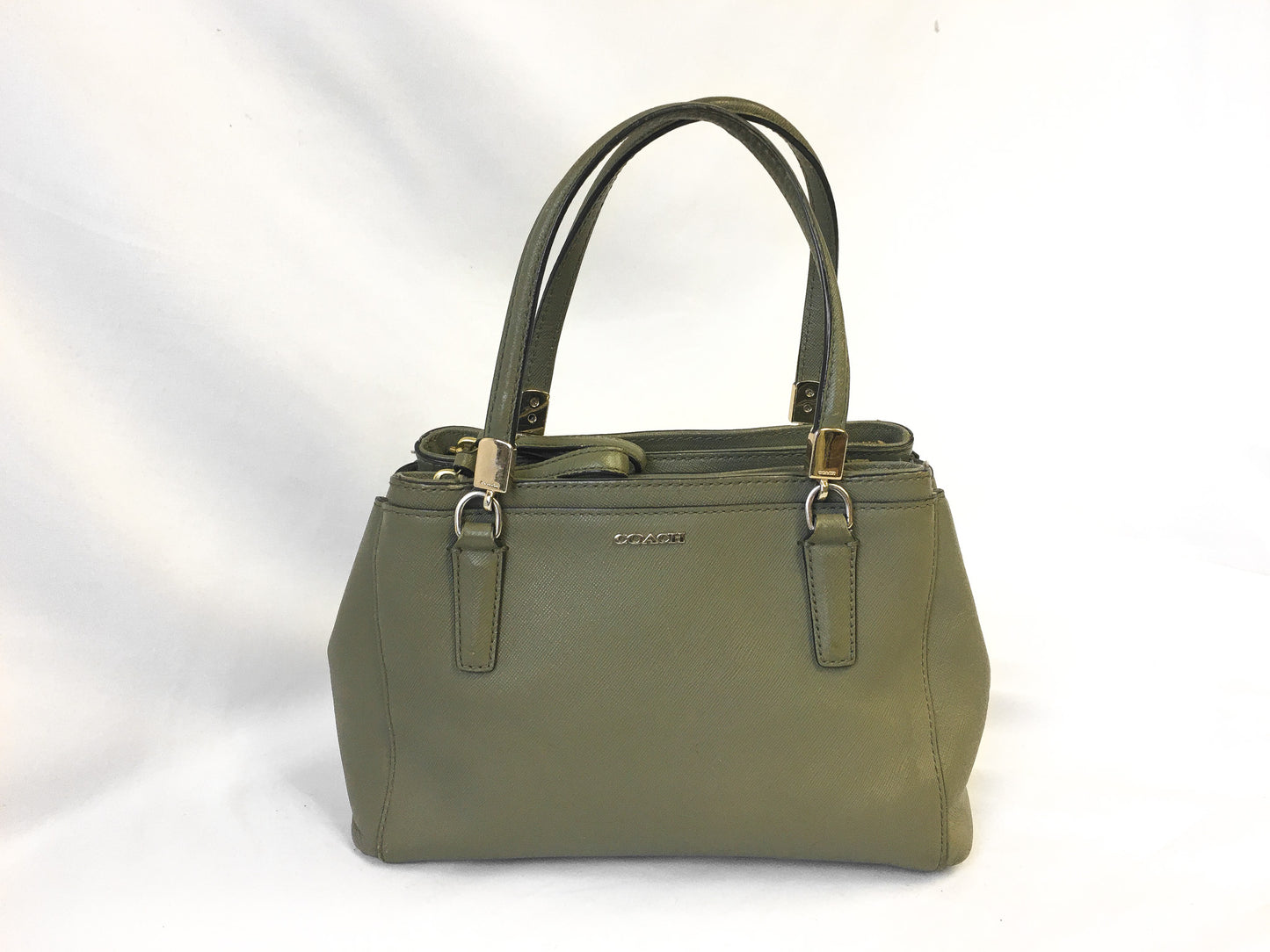Coach Madison Mini Christie Carryall Olive Green Top Handle, Style 30402