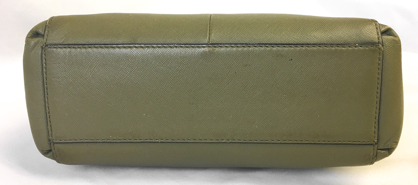 Coach Madison Mini Christie Carryall Olive Green Top Handle, Style 30402