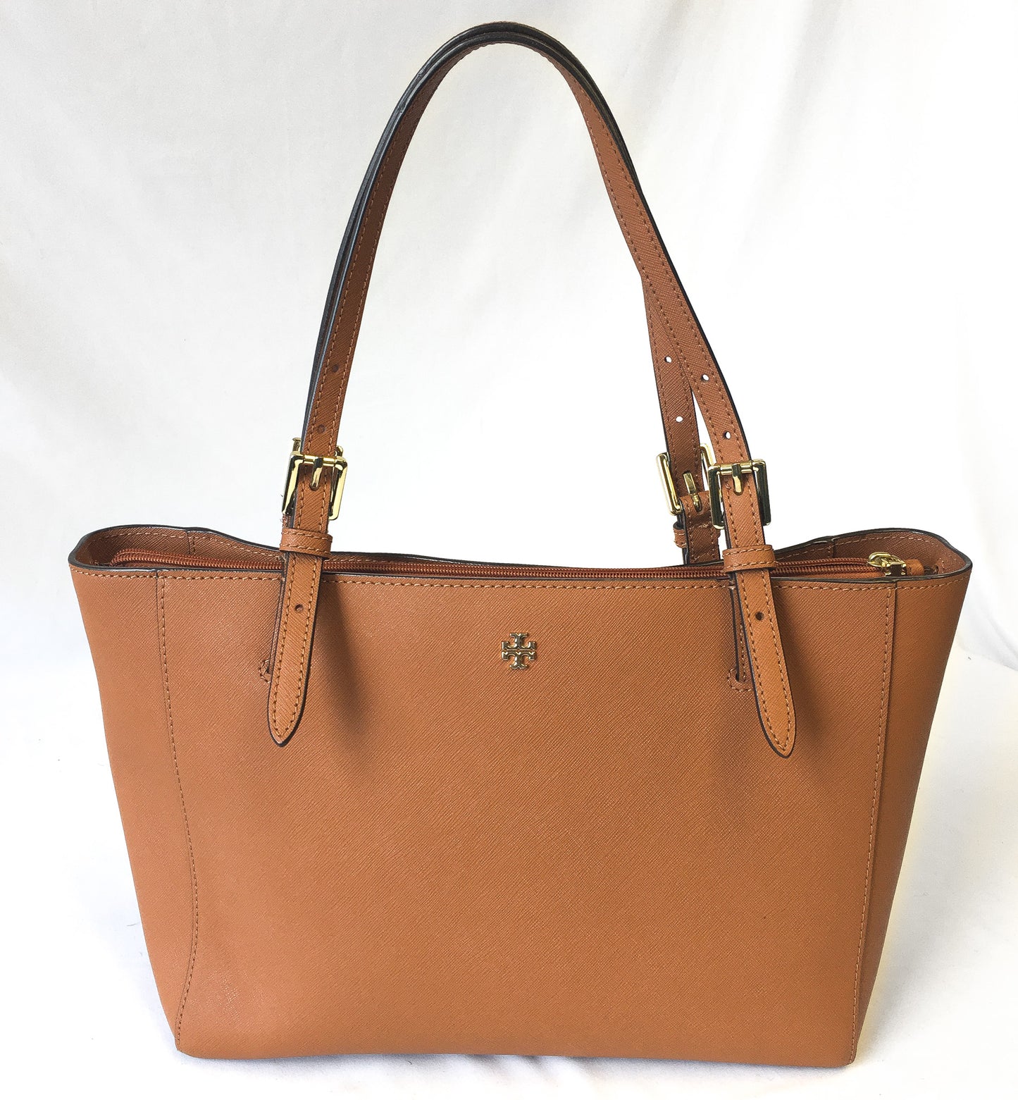 Tory Burch Brown Leather Tote Shoulder Bag