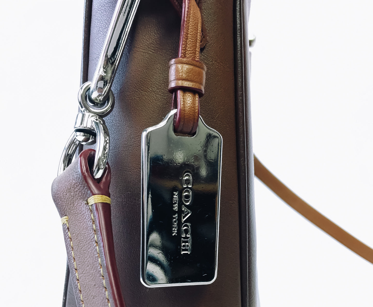 Coach Nomad Leather Hobo Bag in Brown, Style #54868 Leather Shoulder Bag, Crossbody Purse