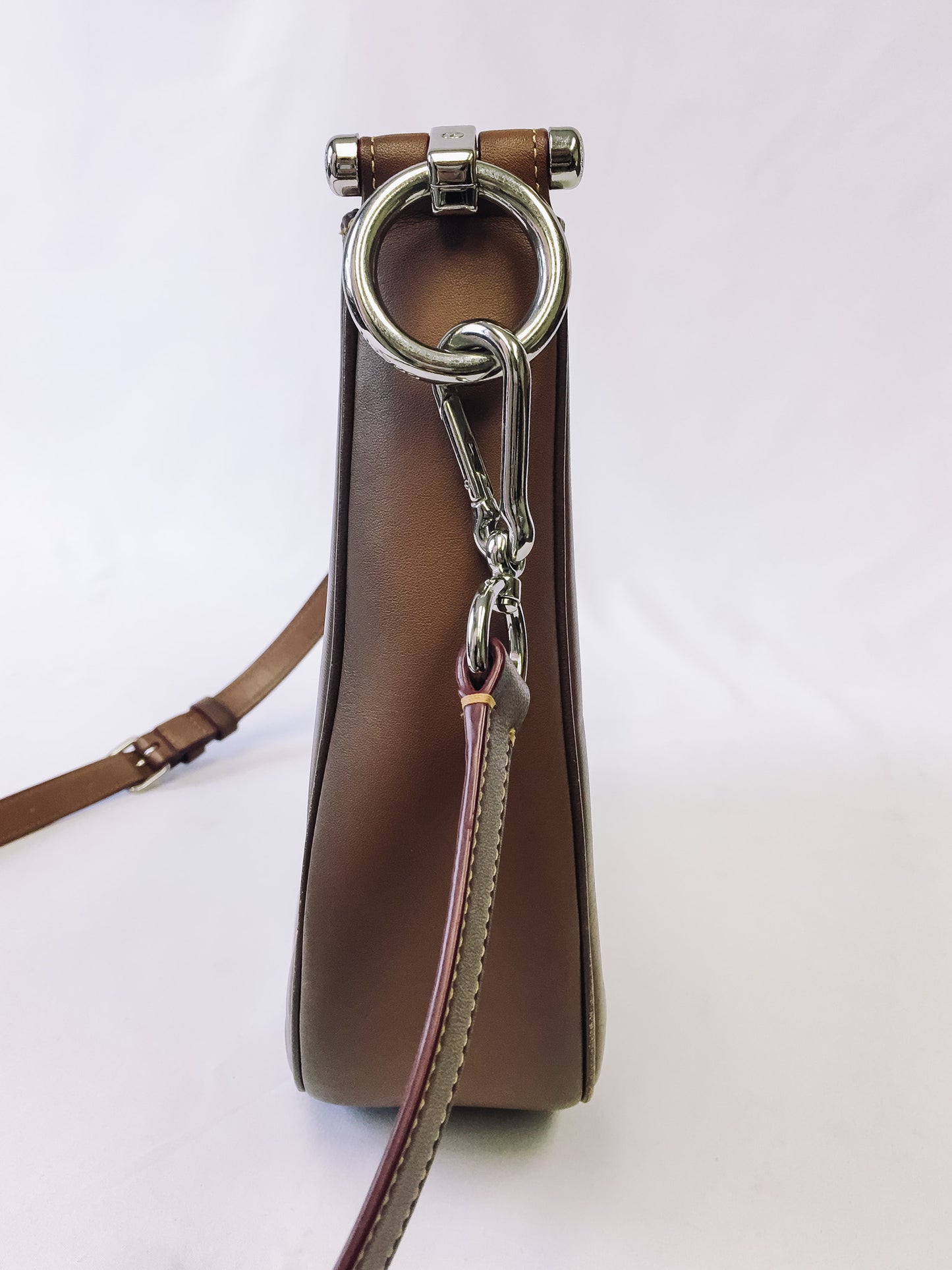 Coach Nomad Leather Hobo Bag in Brown, Style #54868 Leather Shoulder Bag, Crossbody Purse