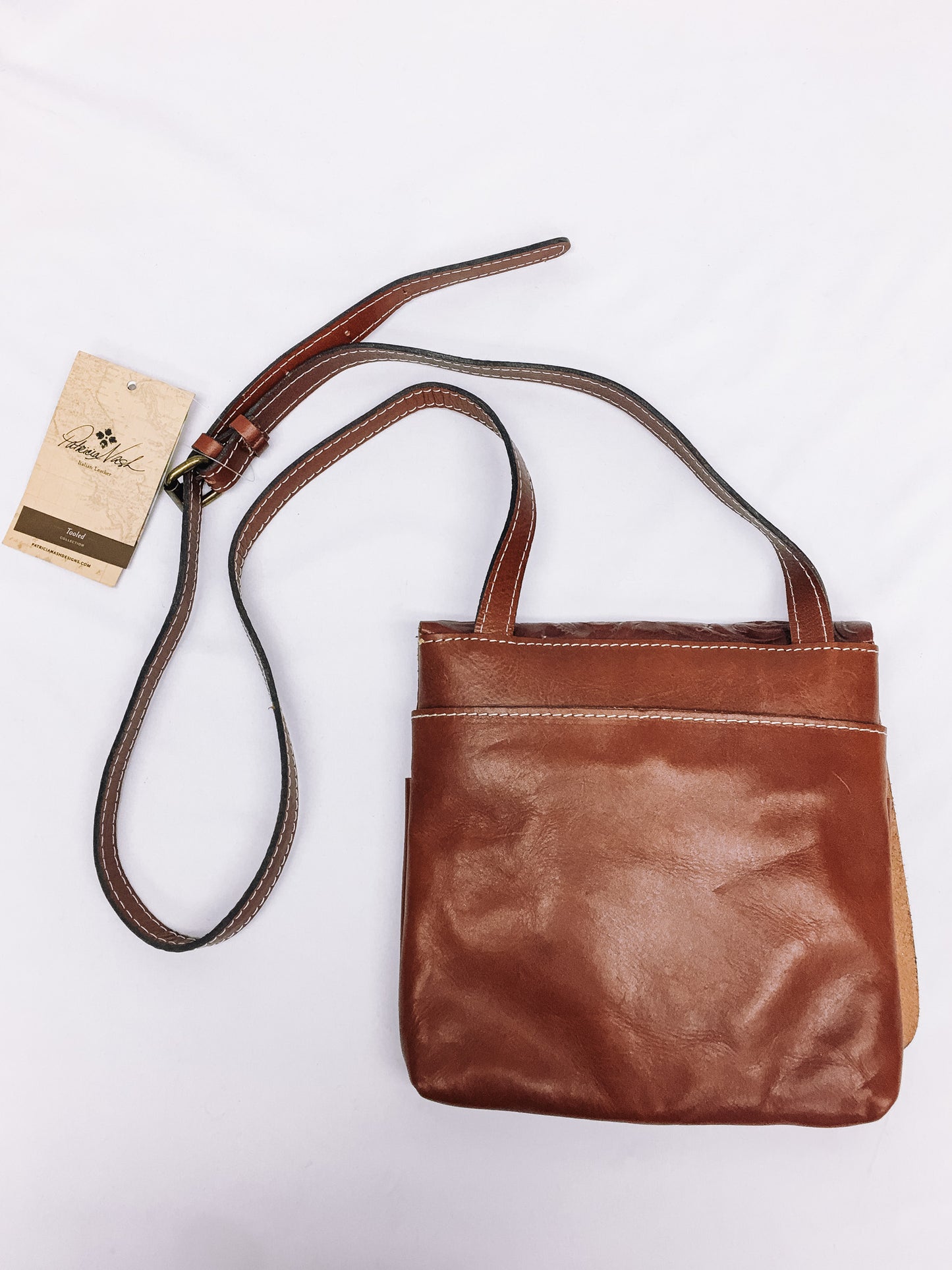 NWT Patricia Nash Granada Tooled Genuine Leather Purse & Coin Purse, Tooled Leather Crossbody