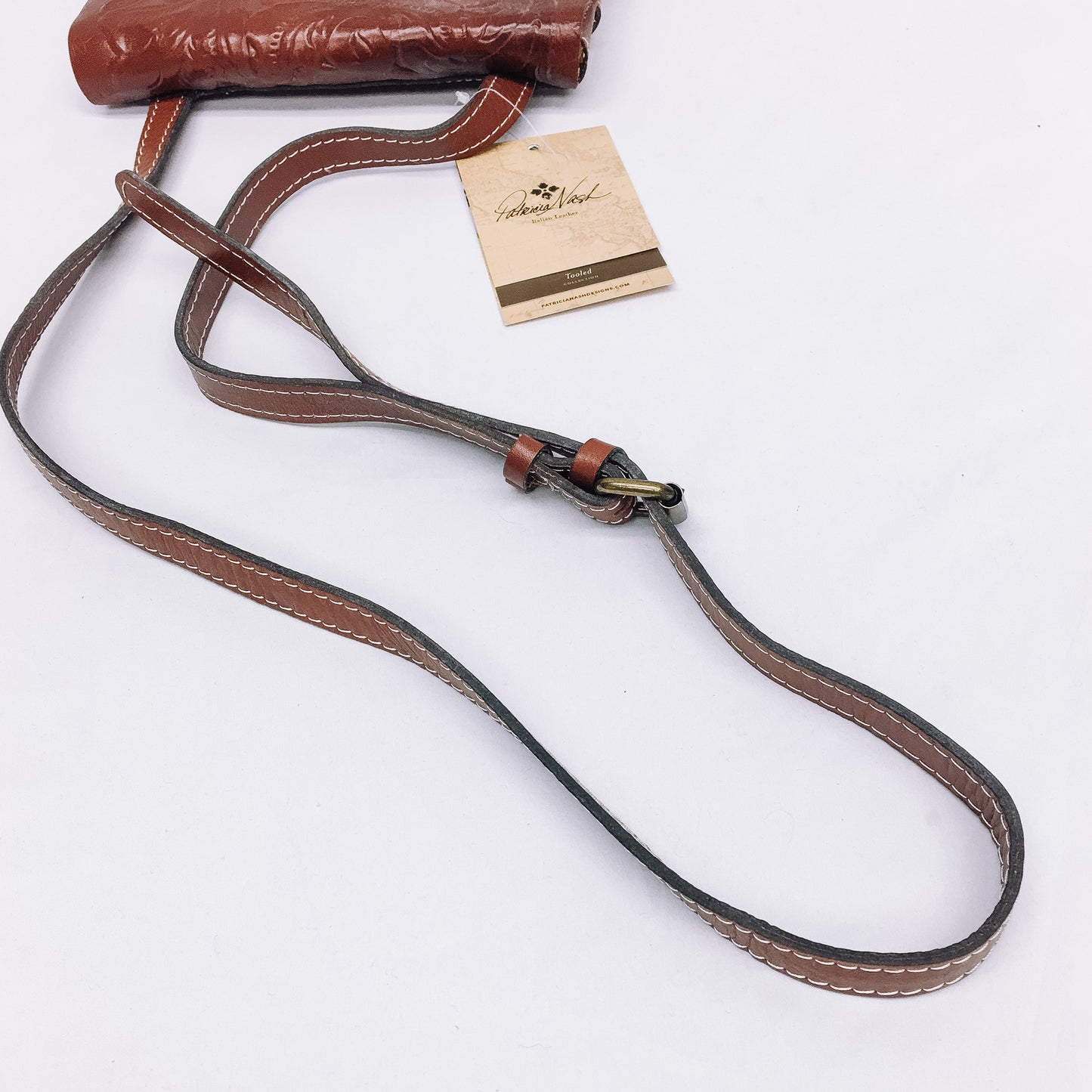 NWT Patricia Nash Granada Tooled Genuine Leather Purse & Coin Purse, Tooled Leather Crossbody