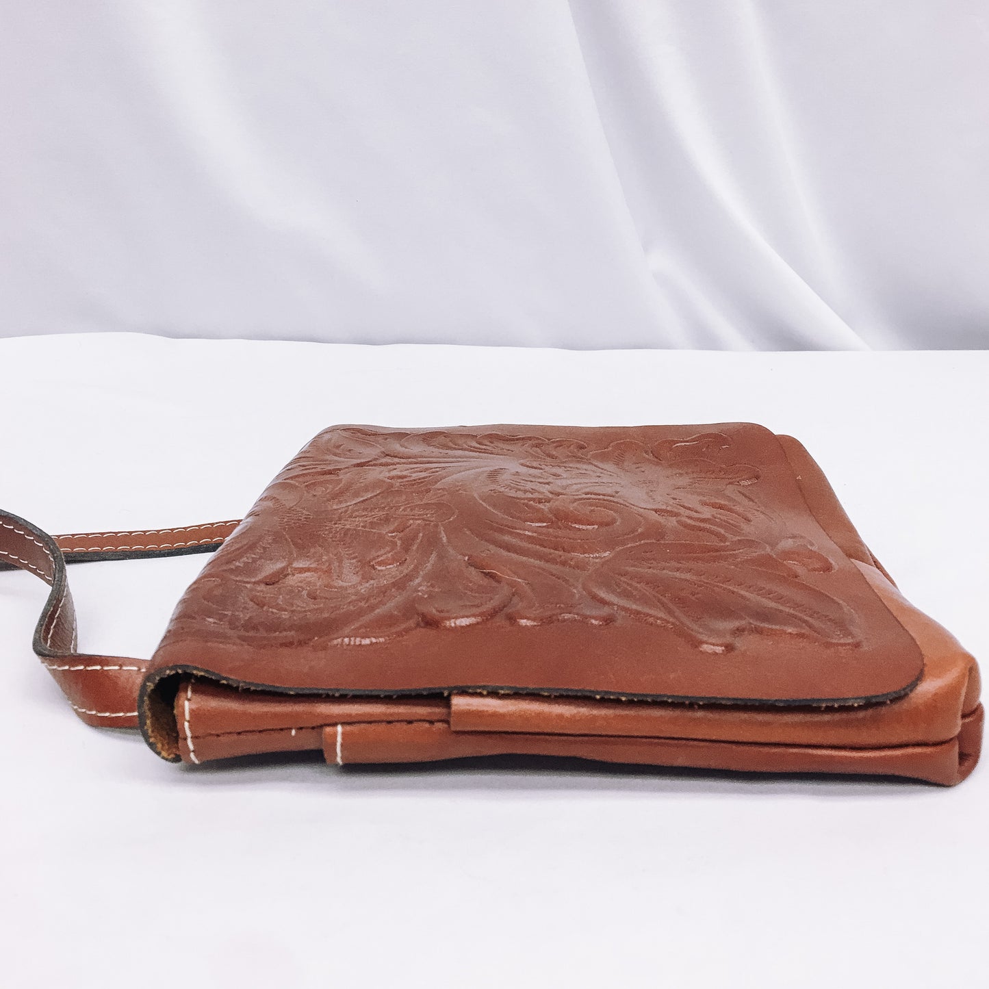 NWT Patricia Nash Granada Tooled Genuine Leather Purse & Coin Purse, Tooled Leather Crossbody