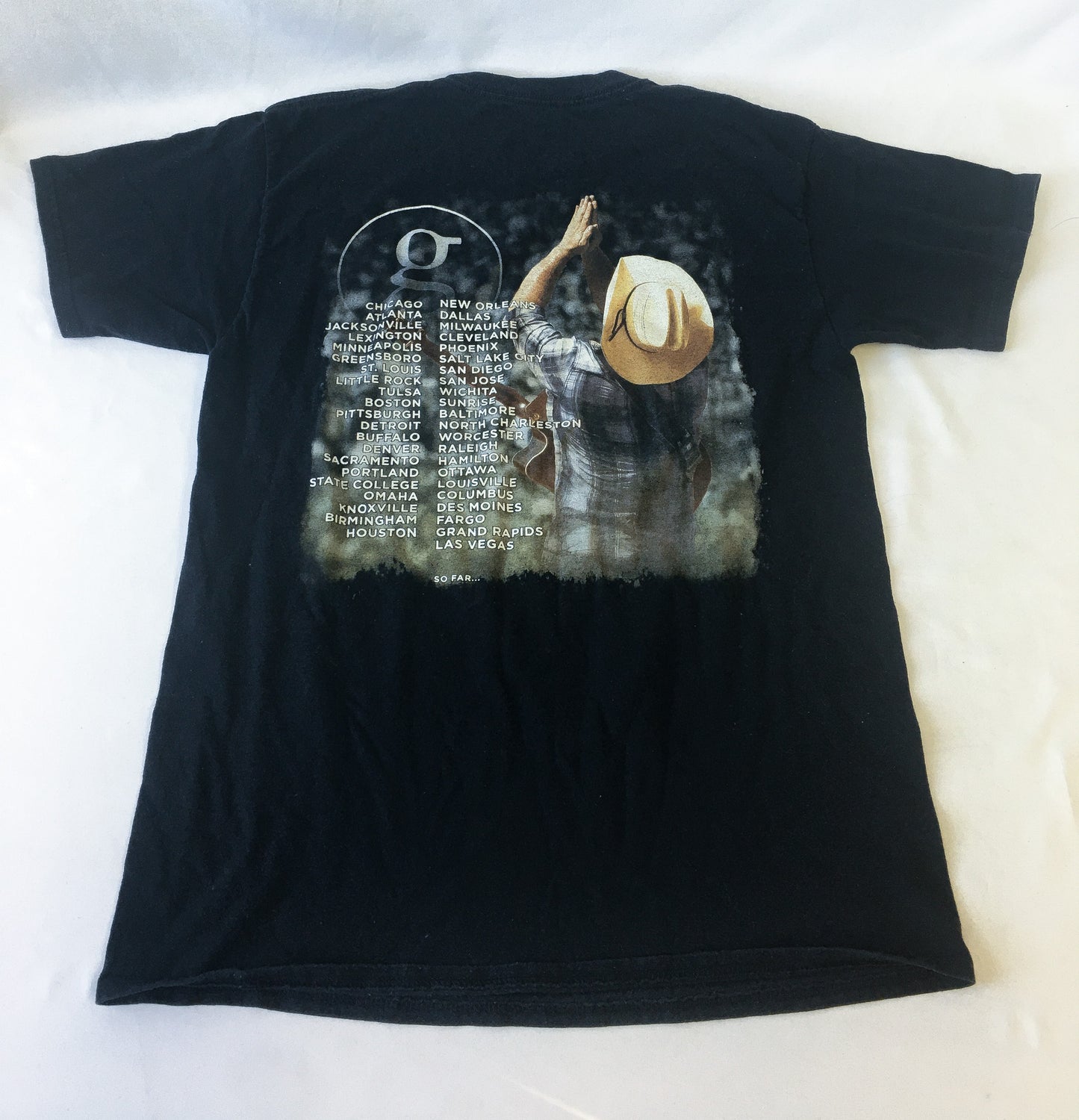 Garth Brooks Black Tour Concert T-Shirt, Sz M
