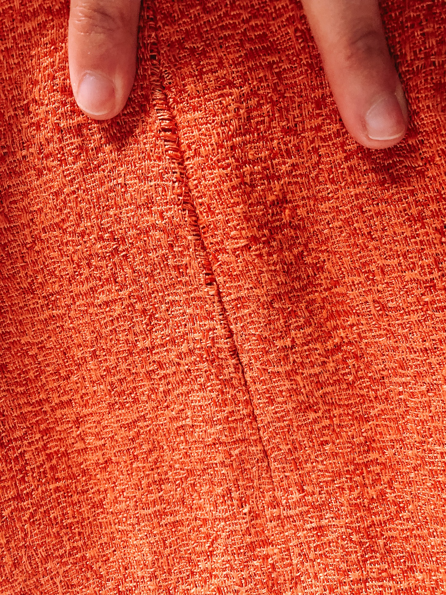 Vintage Dolce & Gabbana Orange Linen Blend Blazer Jacket, Sz. 46