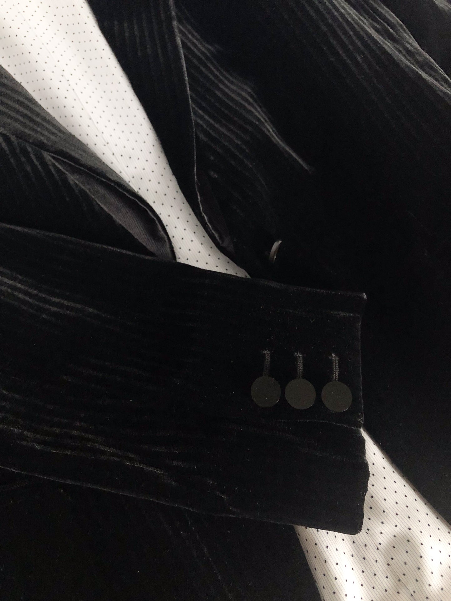 Velvet Single-Breasted GIORGIO ARMANI Jacket, Sz. 42