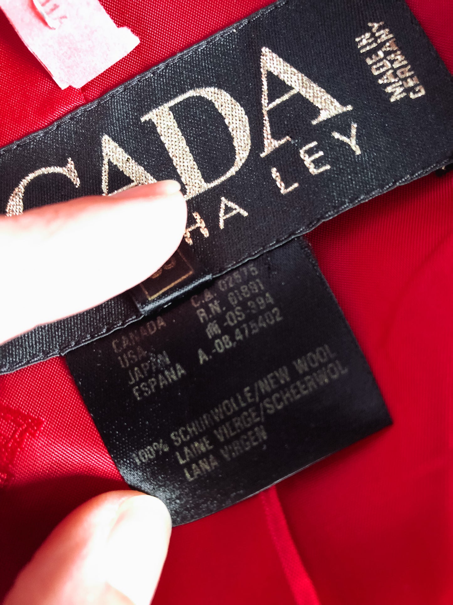 Vintage 80s Escada Margaretha Ley Red Blazer