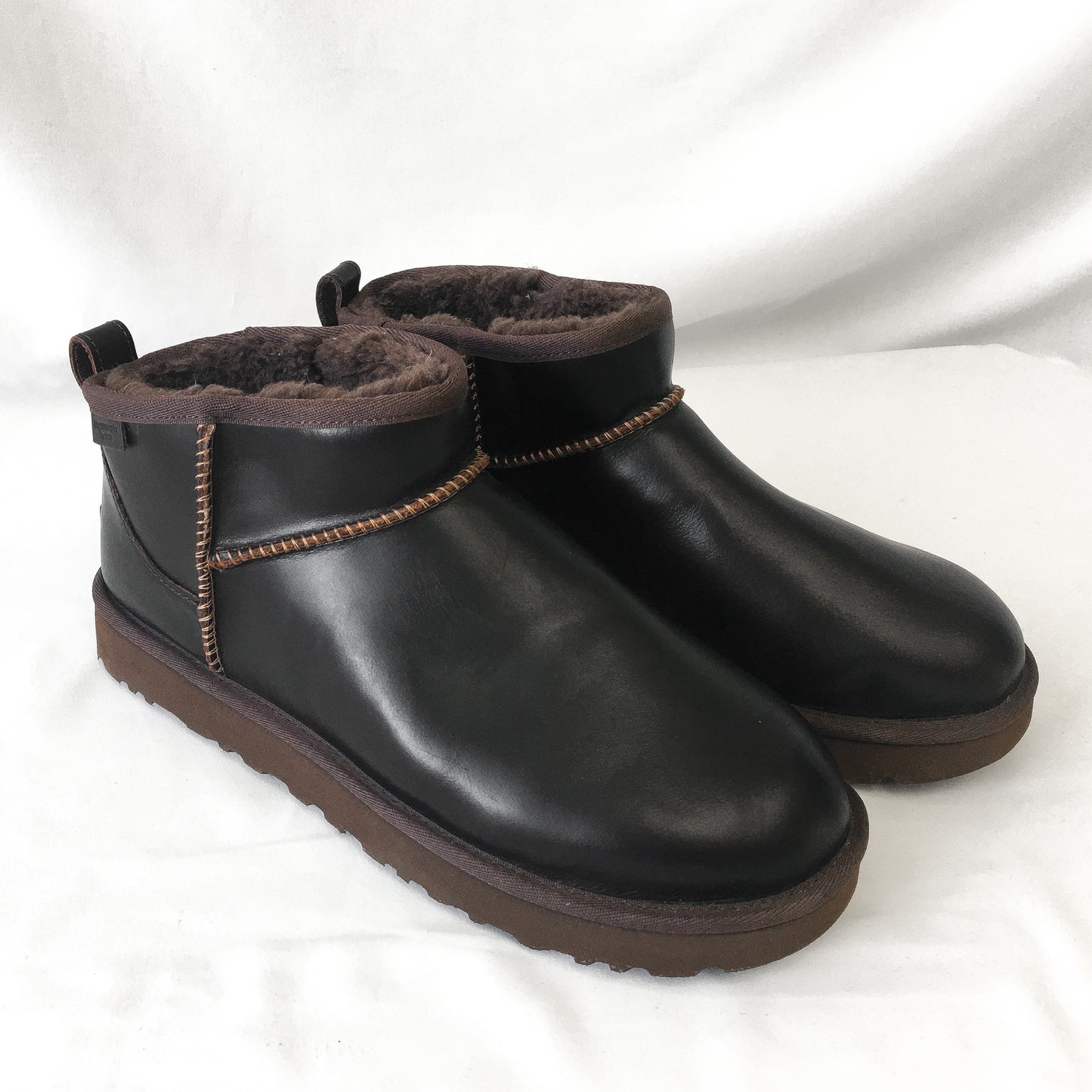 UGG Ultra Mini Leather Regen Ironwood Boots, Men's Size 10