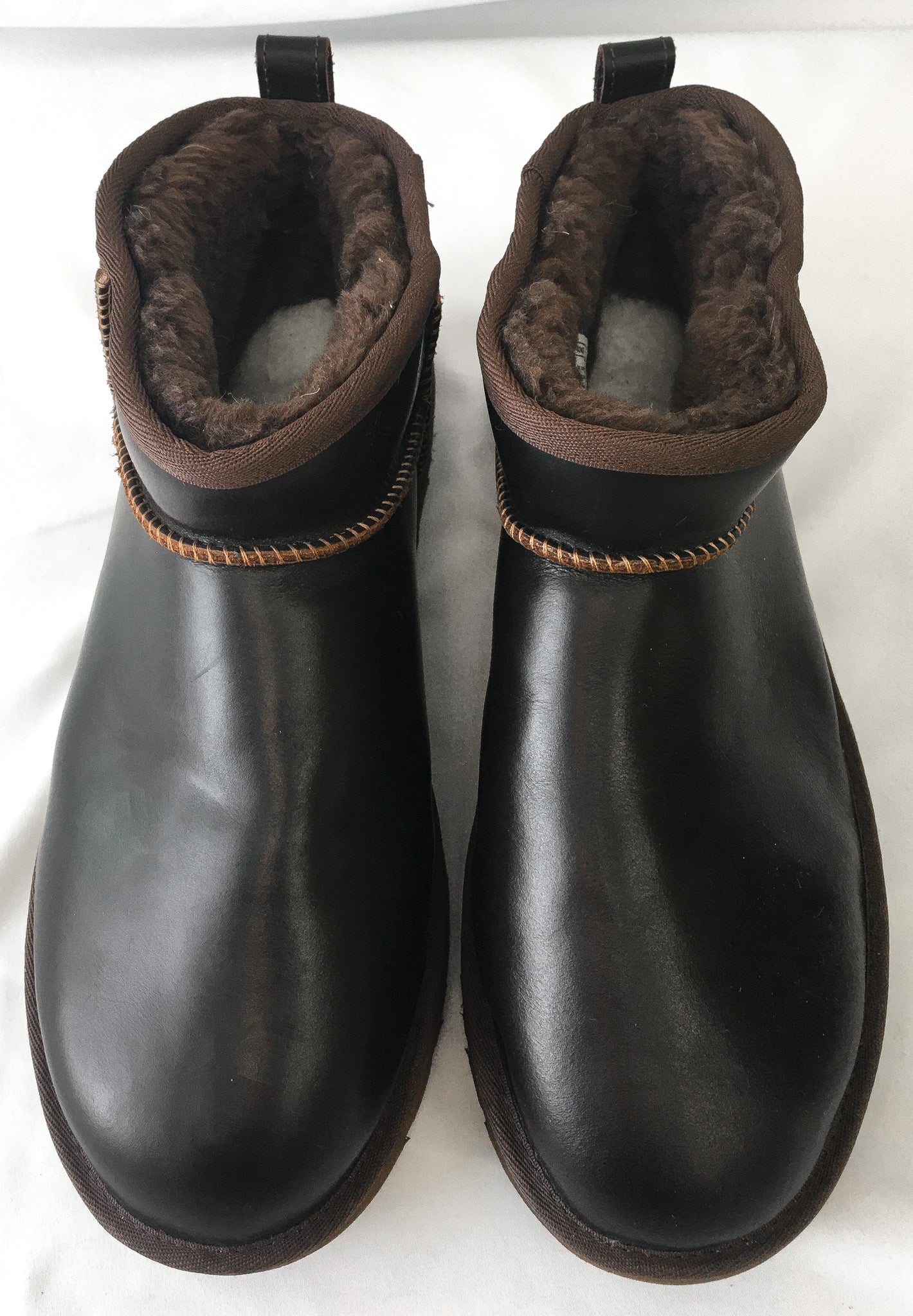 UGG Ultra Mini Leather Regen Ironwood Boots, Men's Size 10