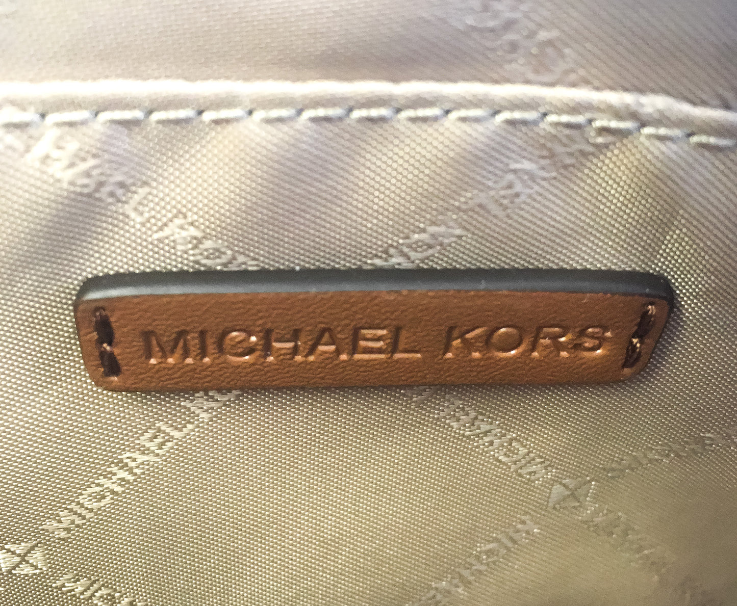 NWT Michael Kors Jet Set Brown Travel Pouch Wristlet Mini Bag
