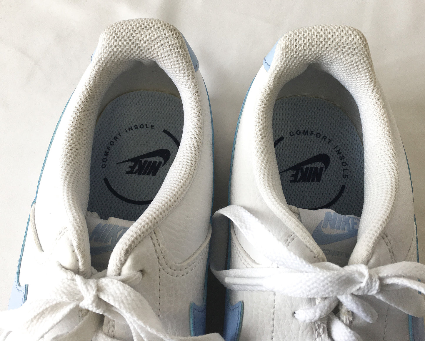 Nike Court Vision White/Royal Tint Sneakers, Women's Sz. 11