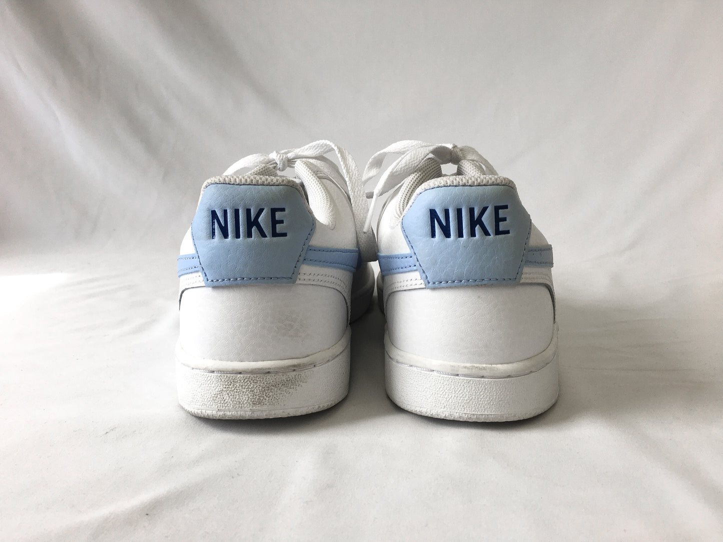 Nike Court Vision White/Royal Tint Sneakers, Women's Sz. 11