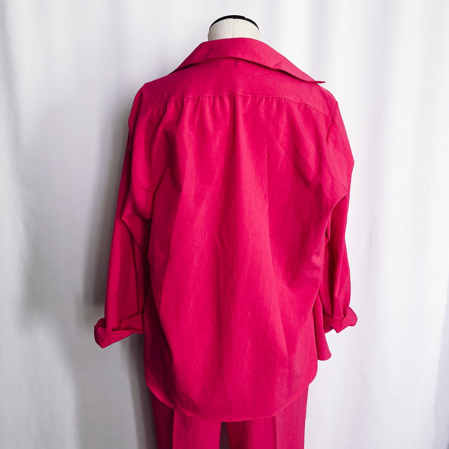Vintage 80s Pink Pants and Blouse Set, Barbie-style outfit, All Hours Brand - Made in the US, Sz. M