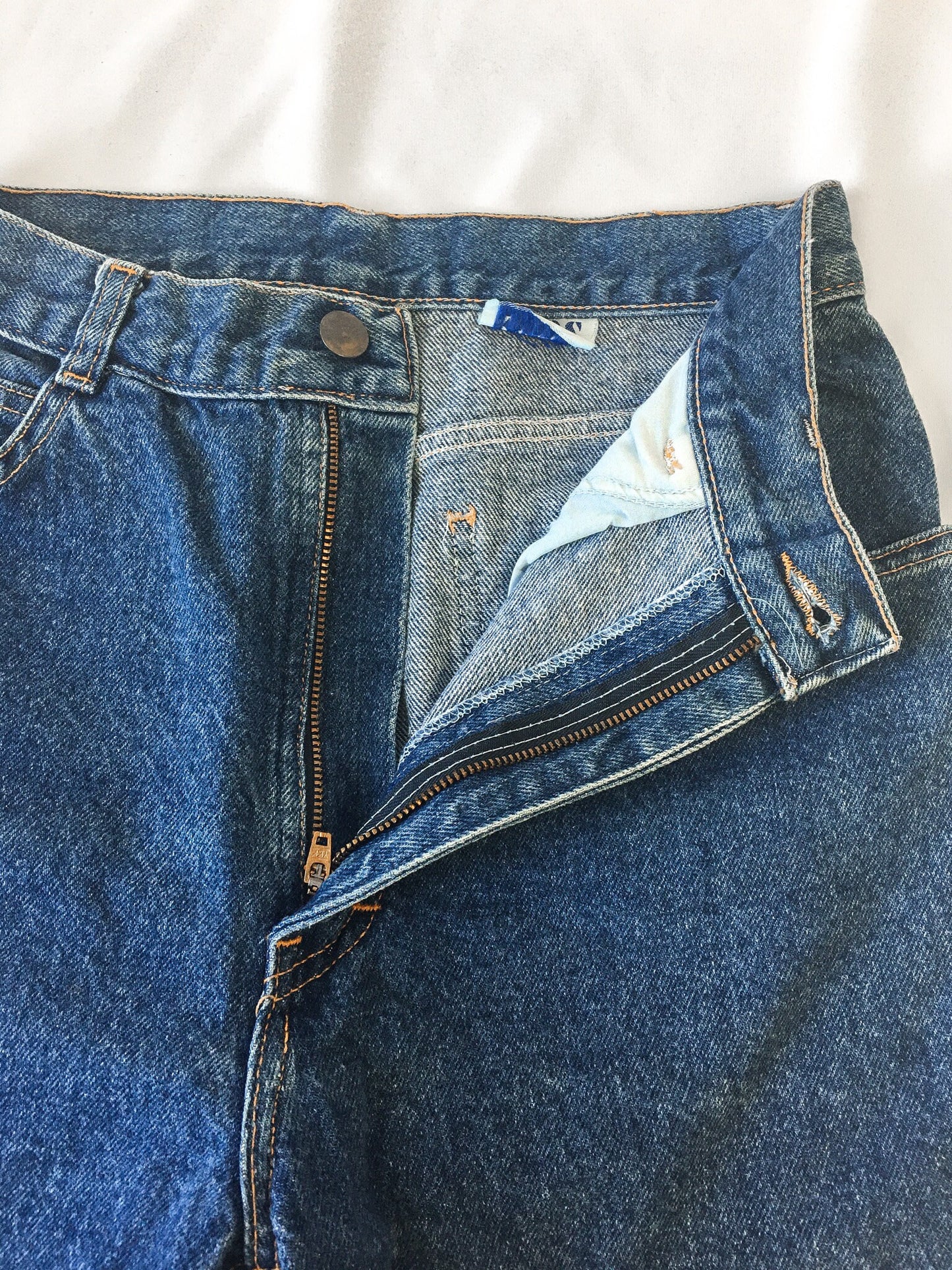 Vintage 90s Quips Looney Tunes Bugs Bunny Medium Wash Denim Jeans, Women's Sz. 7/8, Vintage Looney Tunes