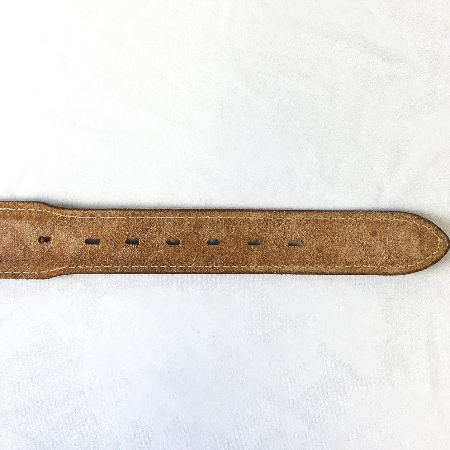 Vintage 80s Sears Genuine Leather Acorn Engraved Belt with Engraved Horse Buckle, Sz. 38, Vintage Western Belt