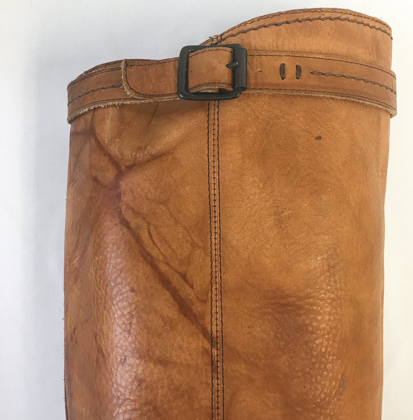 Vintage FRYE Carmen Brown Leather Knee-High Boots, Women's Sz. 8.5B