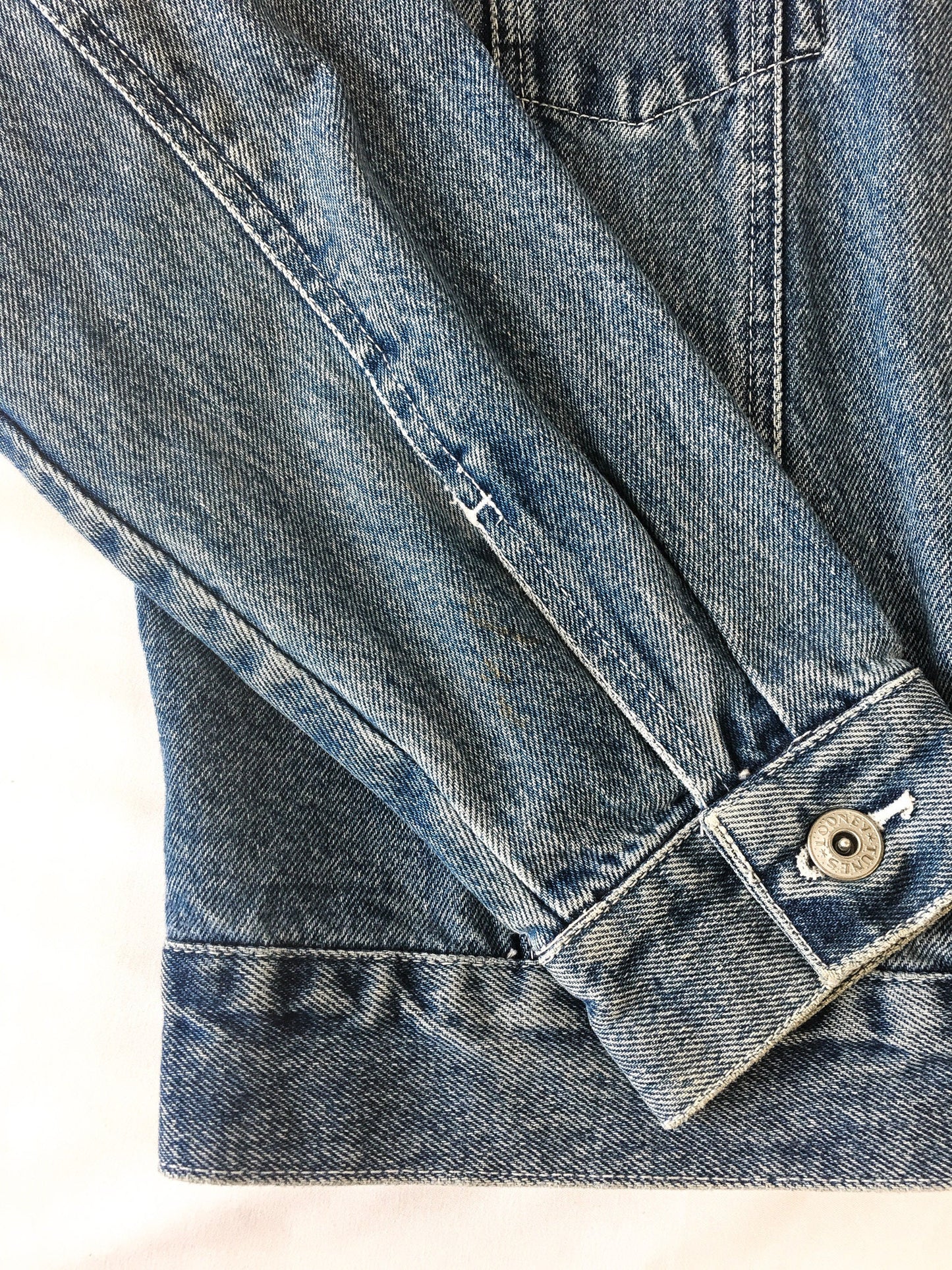 Vintage 90s Looney Tunes Tweety Medium Wash Denim Jacket, Women's Sz. L