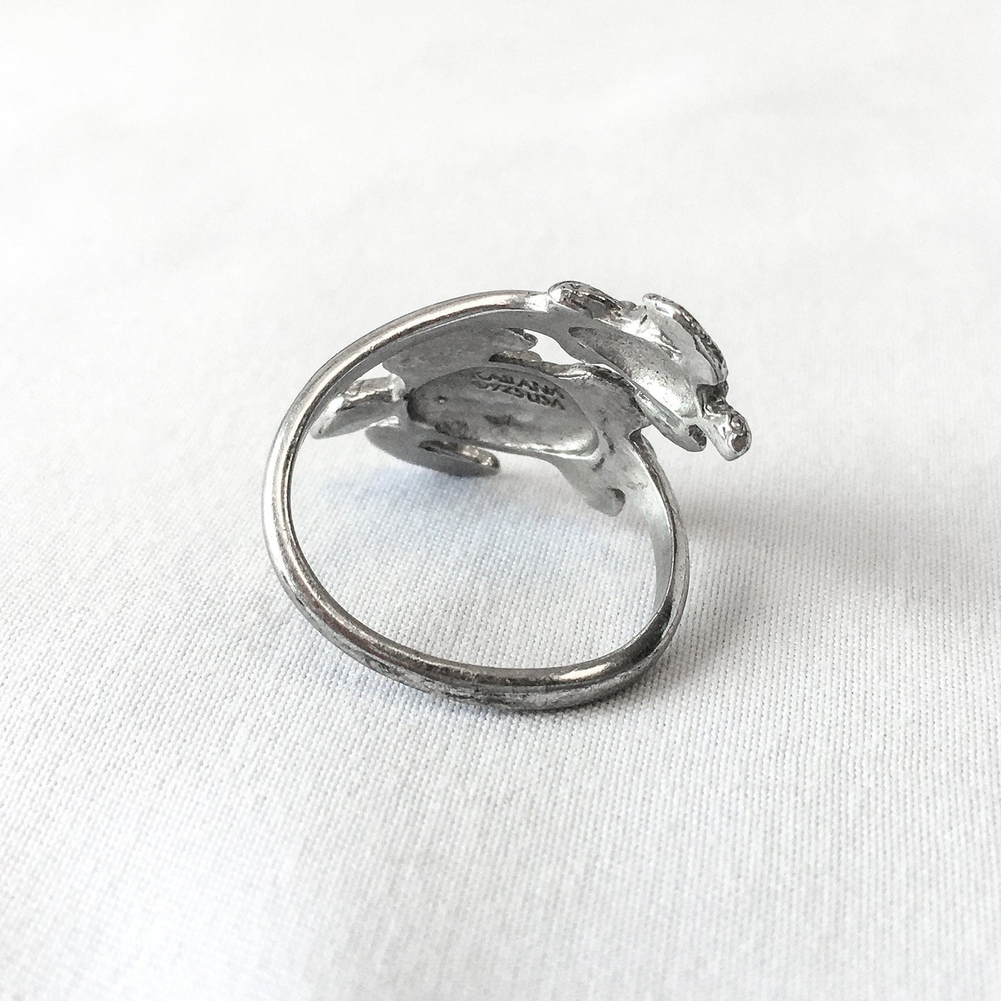 Kabana 925 Two Turtle Wrap Ring Size 6