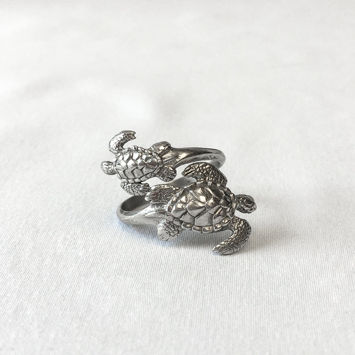 Kabana 925 Two Turtle Wrap Ring Size 6