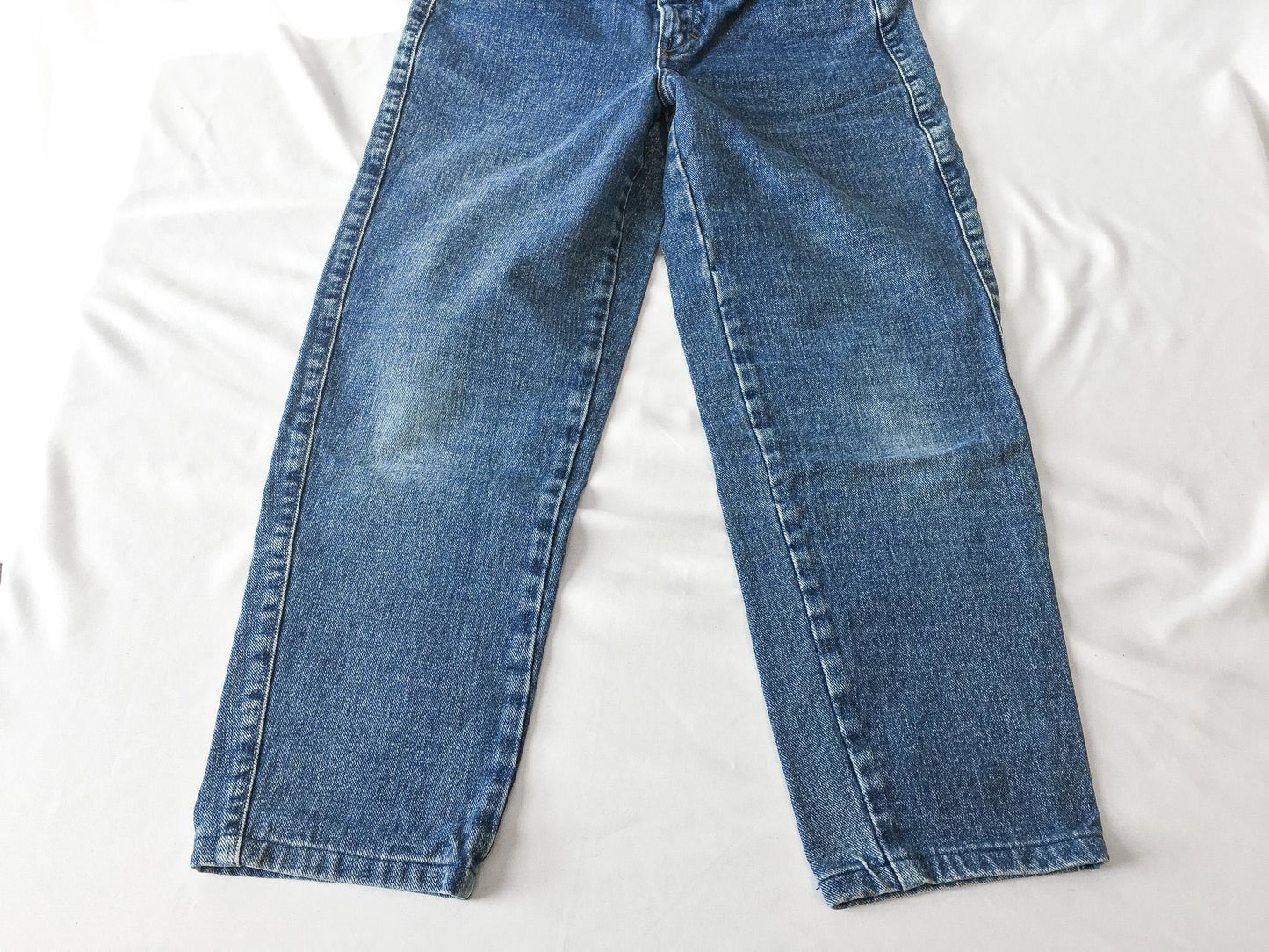 Vintage 90s Marithe Francois Girbaud Medium Wash High Waist Straight Leg Jeans, 23" Waist