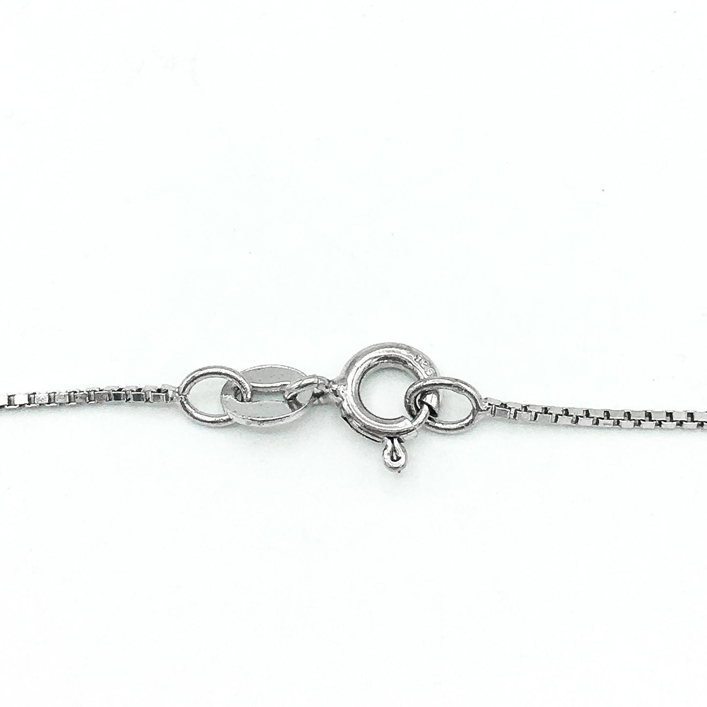 925 Genuine Diamond Heart Pendant with 925 Box Chain 18# Necklace