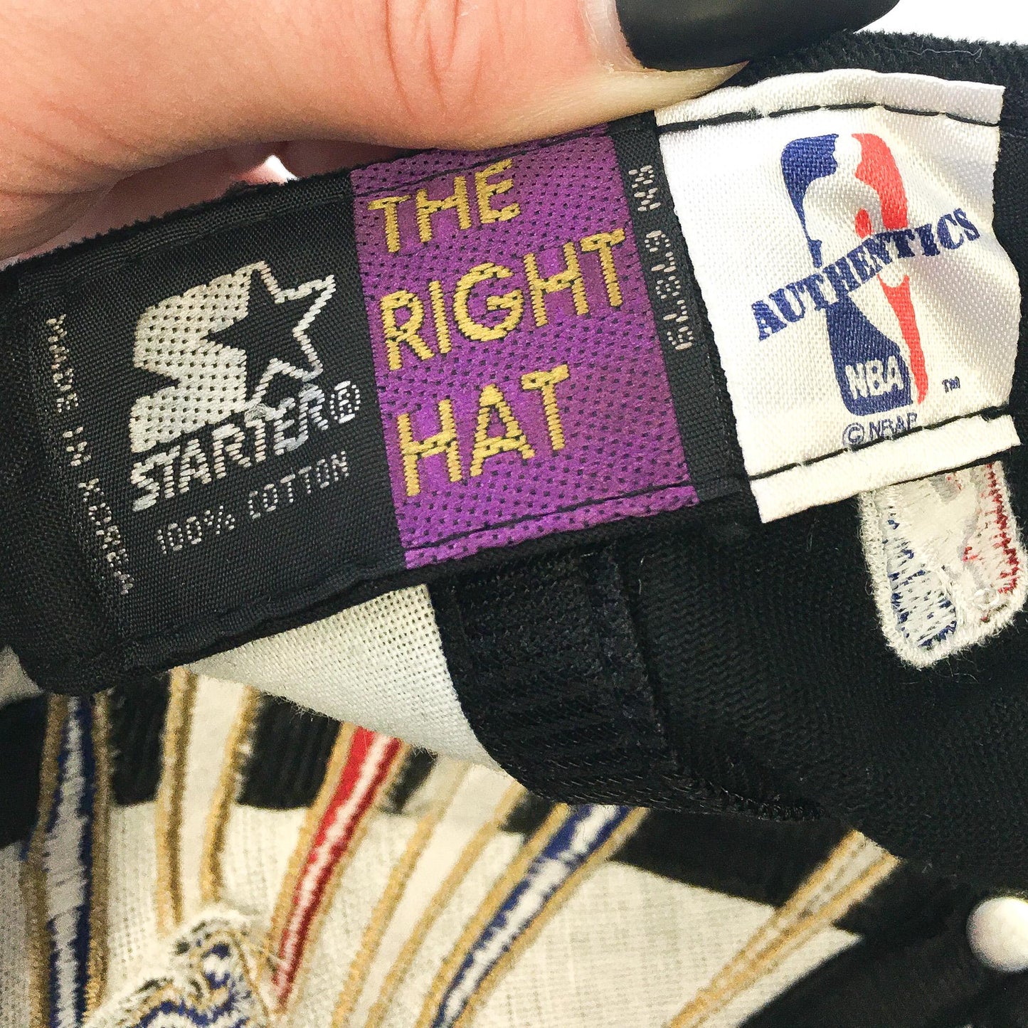 Vintage NWT 1998 Chicago Bulls Champions Black Corduroy Flatbrim Baseball Cap, Vintage 90s NBA Apparel