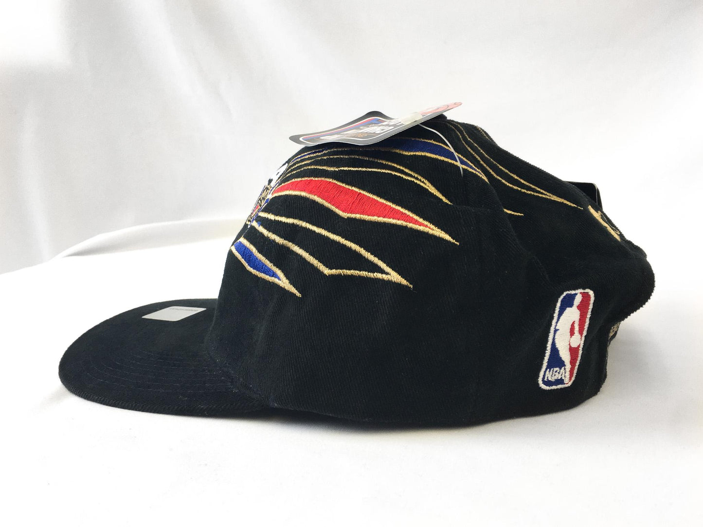 Vintage NWT 1998 Chicago Bulls Champions Black Corduroy Flatbrim Baseball Cap, Vintage 90s NBA Apparel