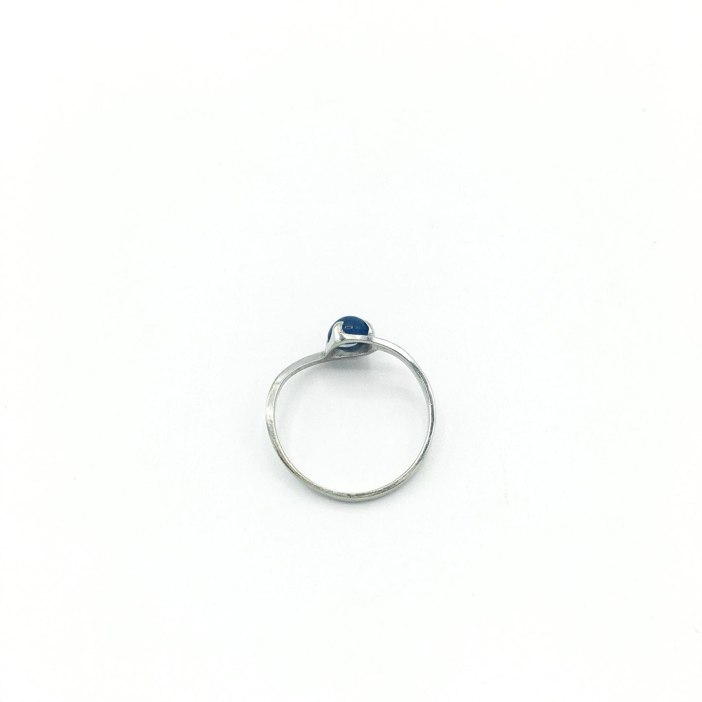 Vintage 10K White Gold Blue Star Sapphire Trubrite Ring, Sz. 6