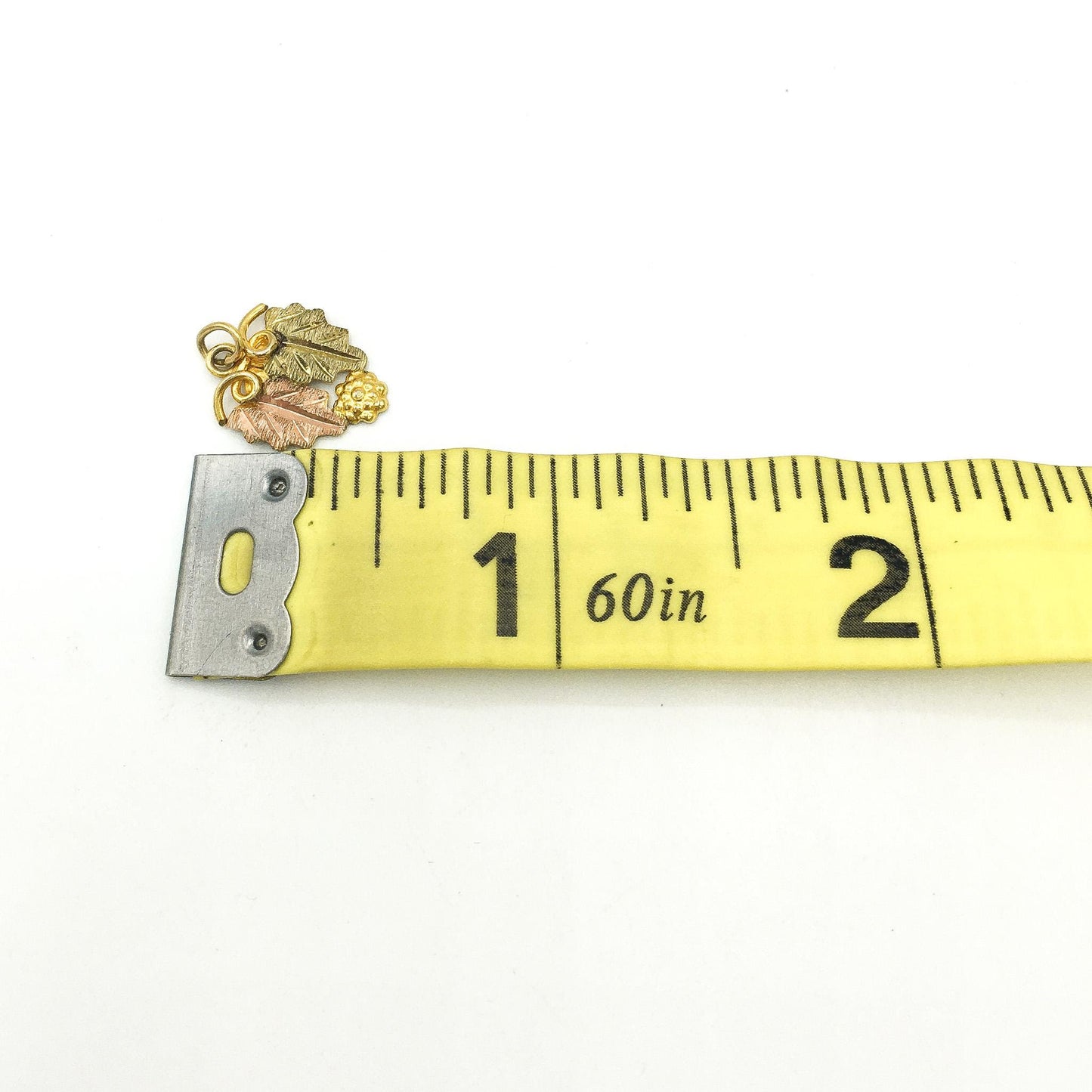 Landstrom's Black Hills Gold Set of 3 Leaf 10K Gold Pendants