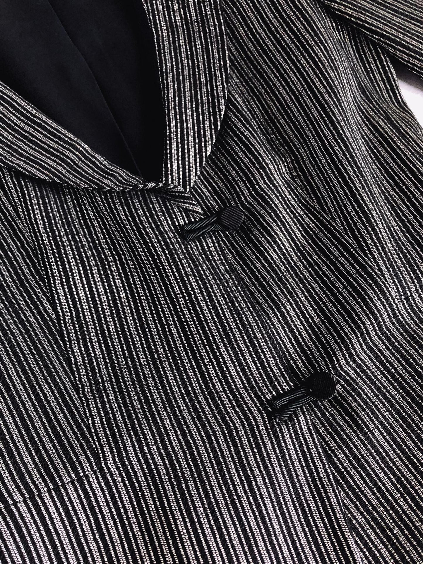 Vintage Armani Collezioni Metallic Striped Blazer, Sz. 4