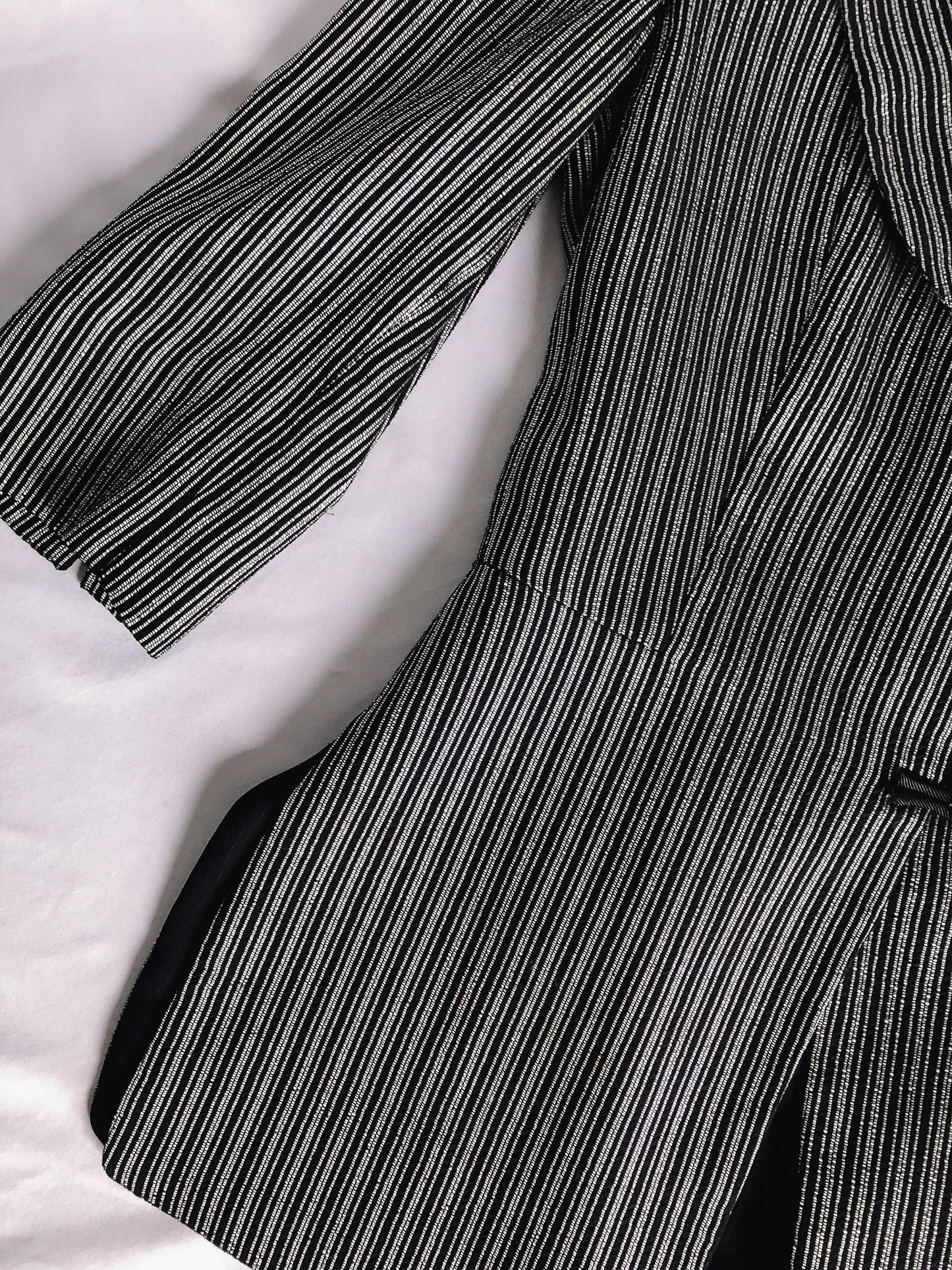 Vintage Armani Collezioni Metallic Striped Blazer, Sz. 4