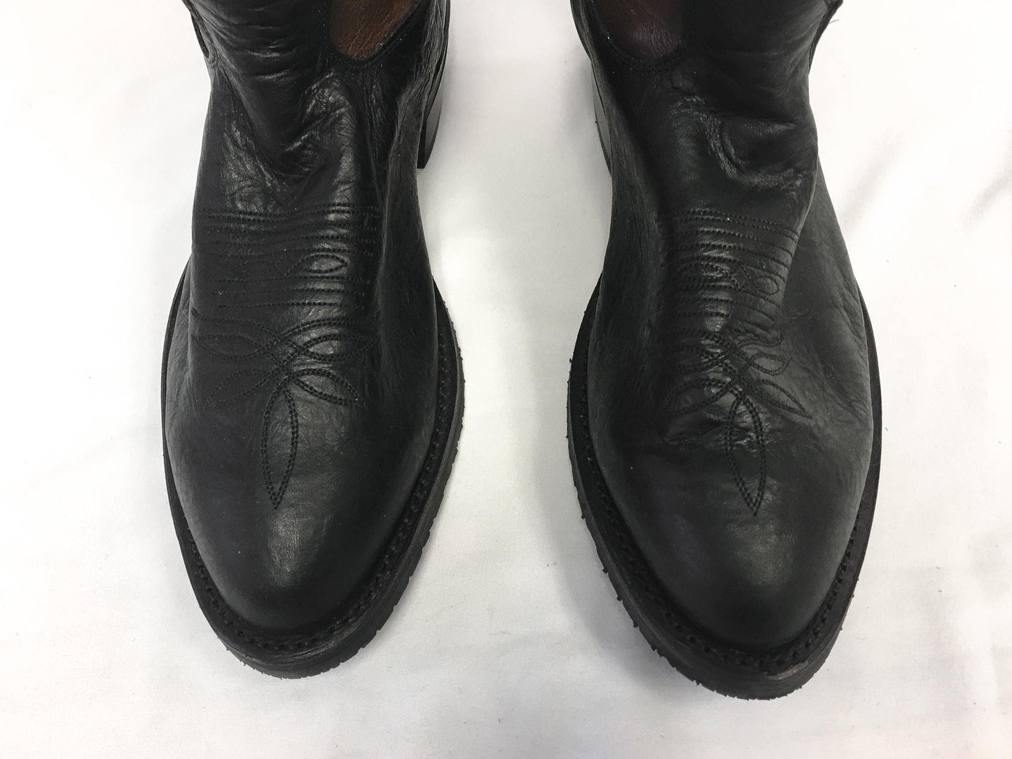 Vintage Tony Lama Fernando Brown and Black Cowboy Boots, Style #0323, Men's Sz. 10EE, Vintage Western Boots