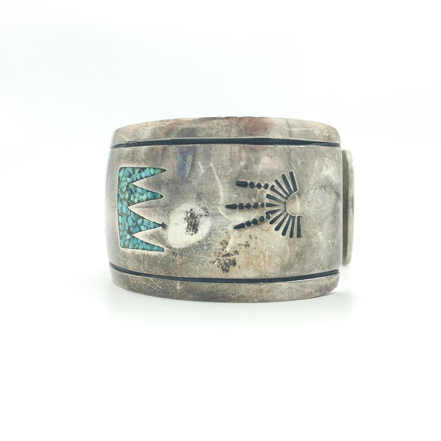 Vintage Tommy Singer Turquoise and Coral Cuff Bracelet, Vintage Navajo Jewelry