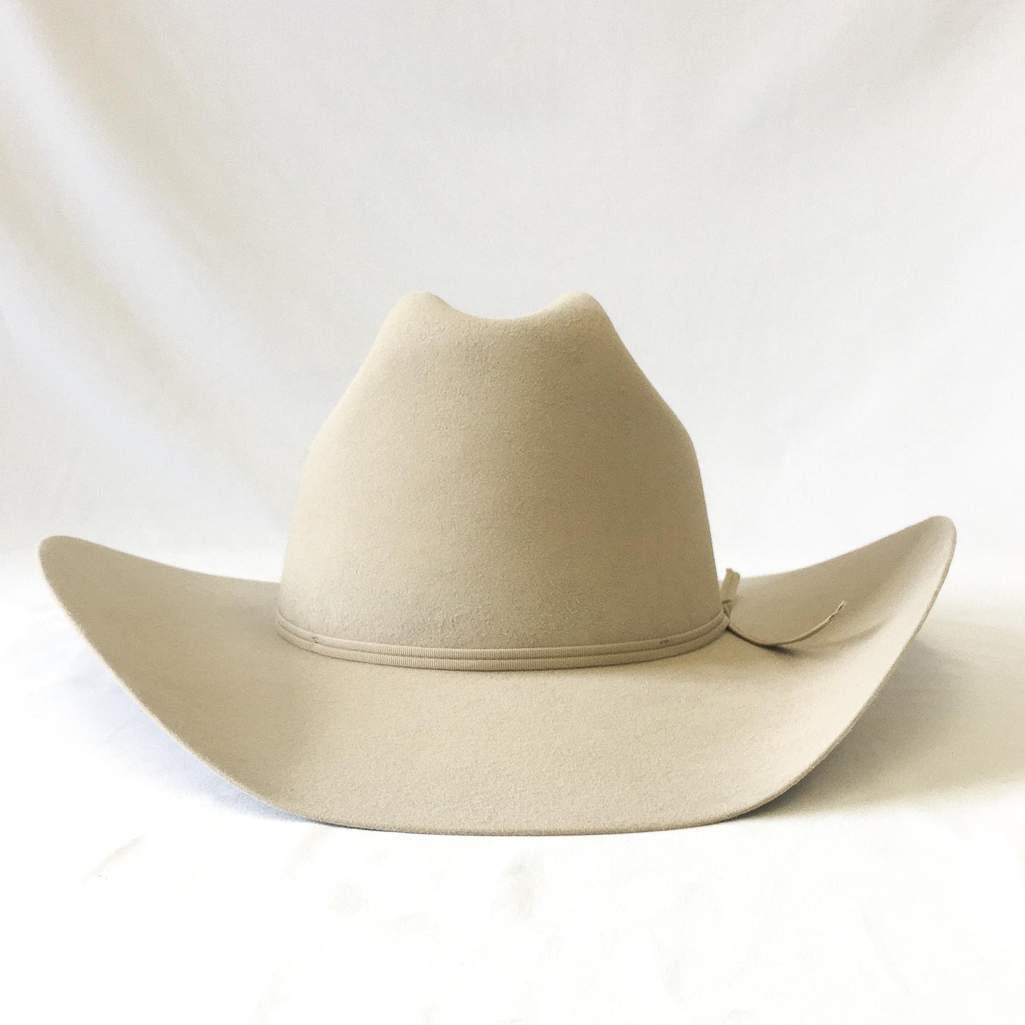 Vintage Stetson 5X Cream/Beige Cowboy Hat with Ribbon Band Detail, Sz. 7 3/8, Vintage Western Hat