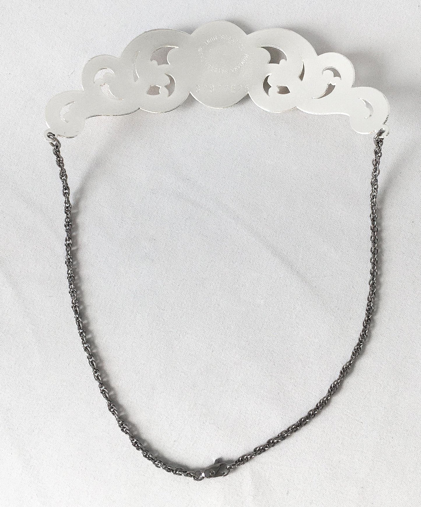 Vintage Montana Silversmith Gold Silver Toned Plated Rose Motif Necklace, 15", Vintage Statement Western Jewelry