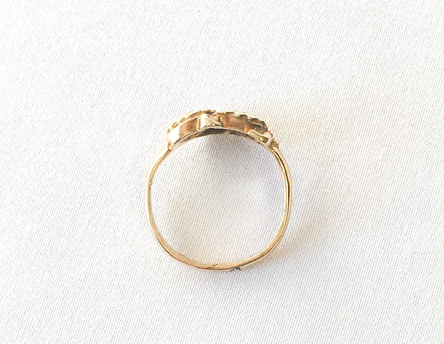 Vintage 10K Black Hills Gold JCO Tricolor Five Leaf Ring, Sz. 7.25, Vintage Black Hills Gold Jewelry