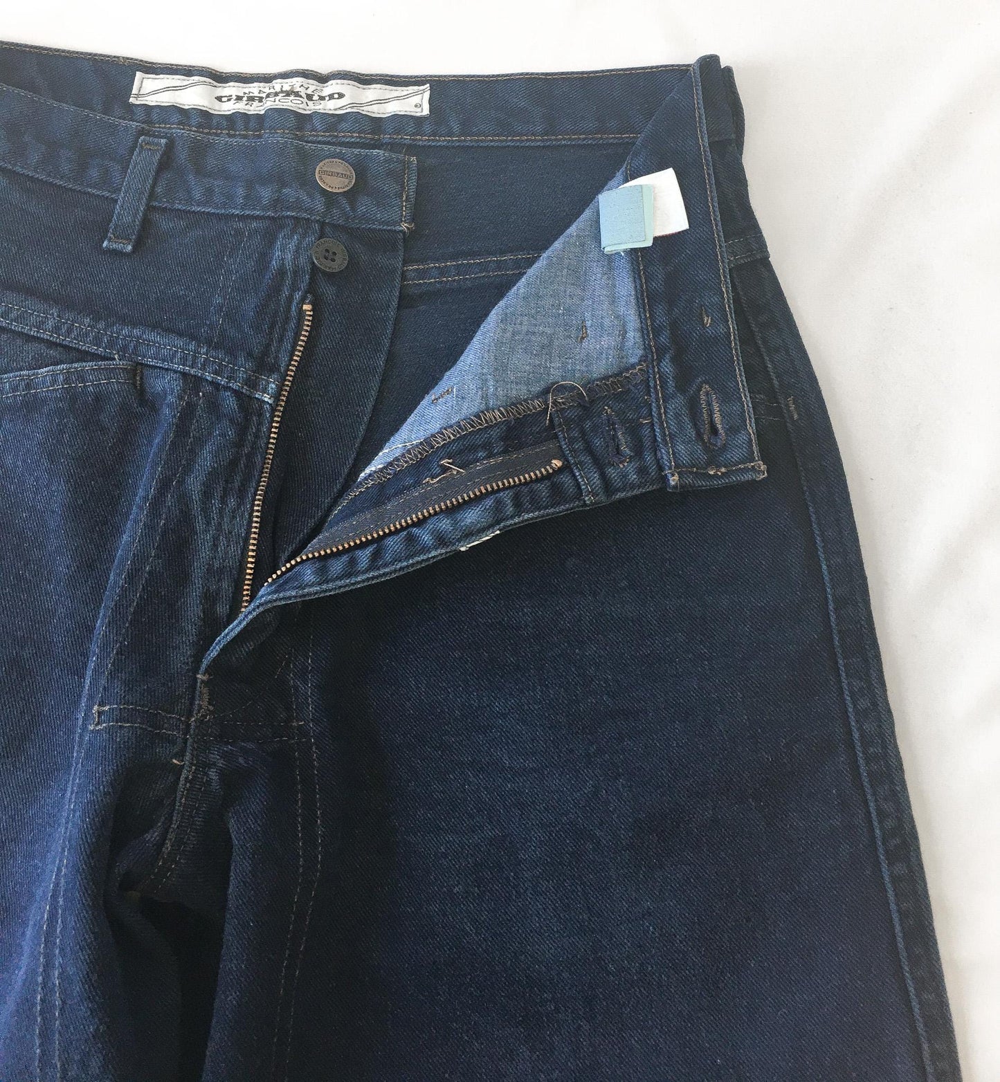90s Marithe Francois Girbaud Dark Wash High Waist Straight/Tapered Leg Jeans, 28" x 30"