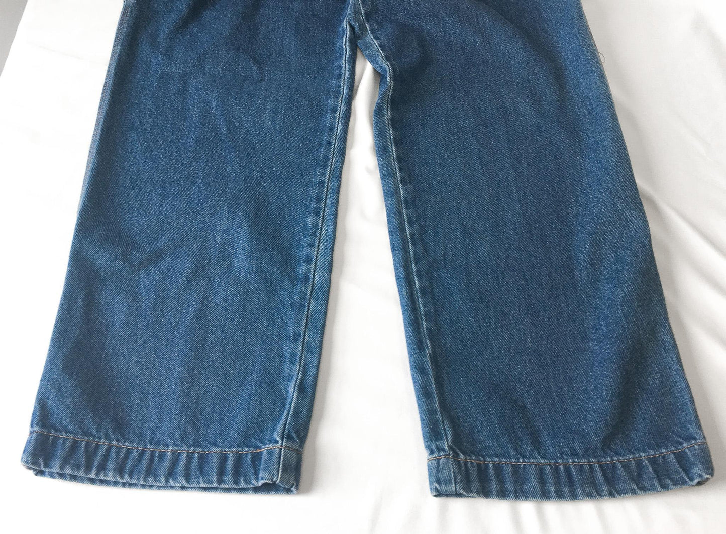 Vintage Gitano Medium Wash High Rise Relaxed/Baggy Wide Leg Carpenter Cargo Jeans, 28" x 29"