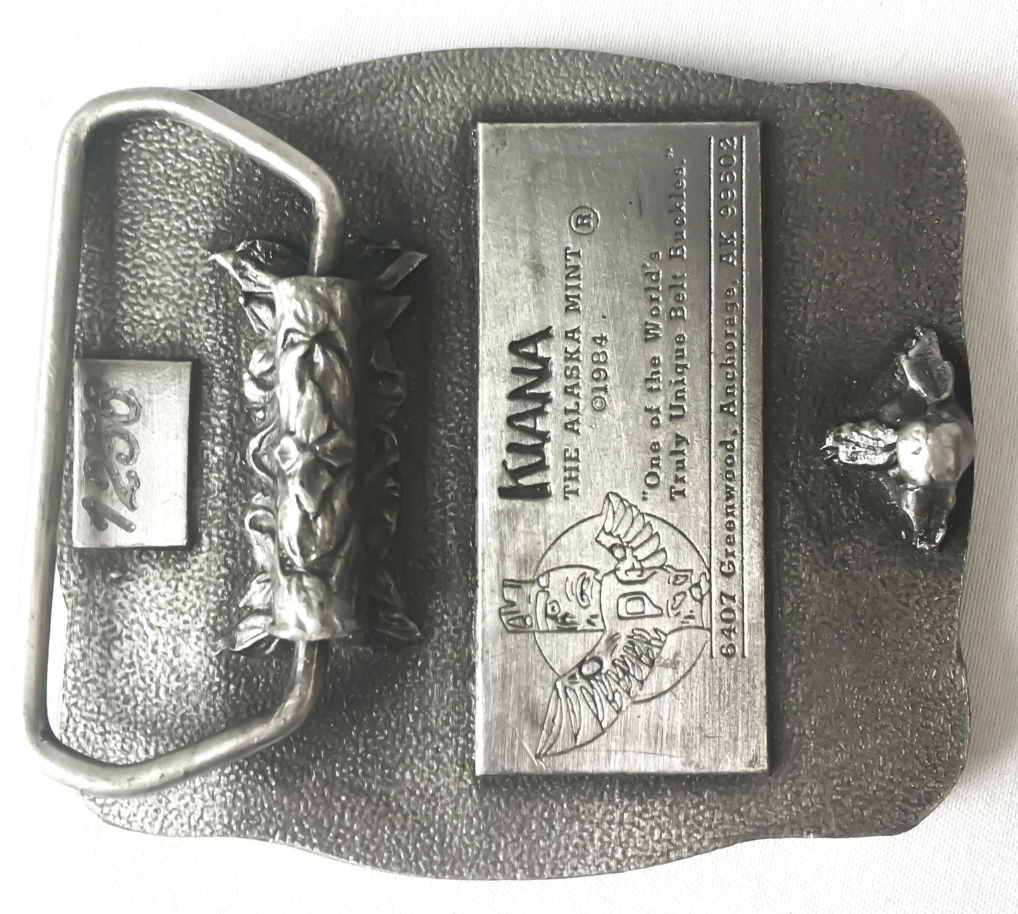 1988 Anchorage Alaska "The Last Frontier Fur Rendezvous Belt Buckle, Vintage Western Belt Buckle